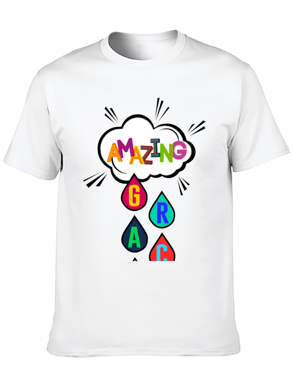 Amazing Grace Graphic Tee - Black