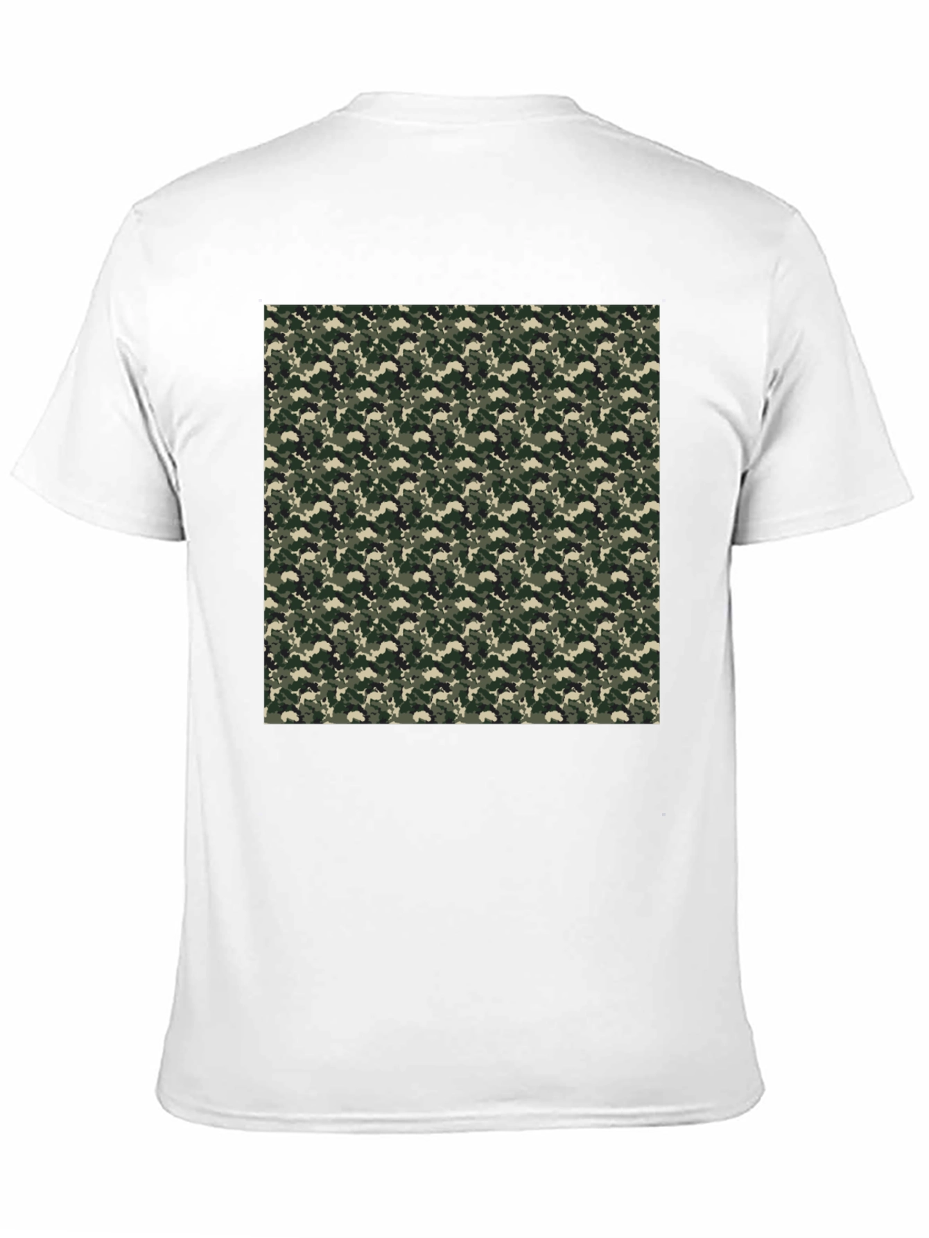 Camo Print Tee - Classic Black Casual Comfort