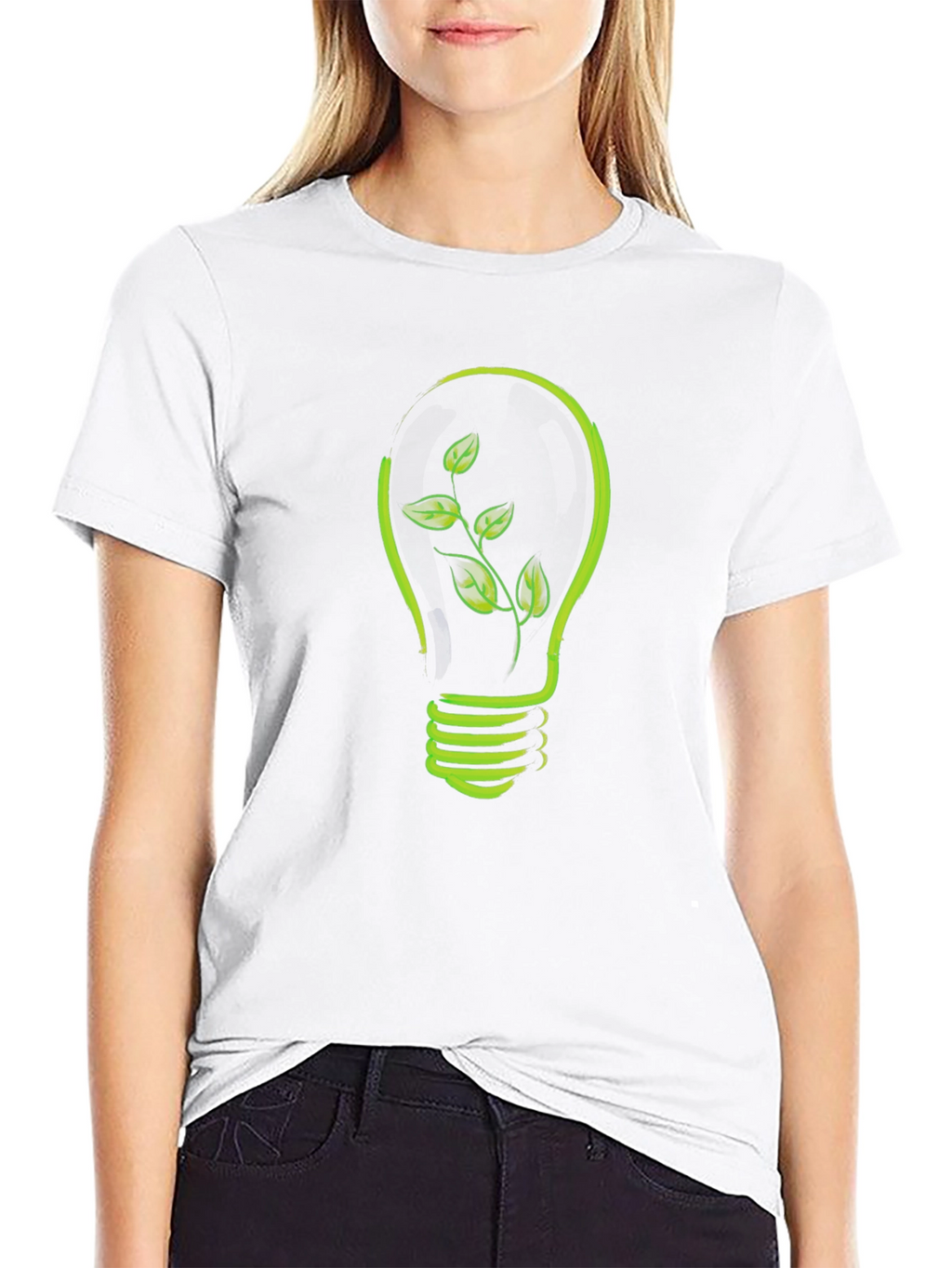 Eco-Friendly Bulb Tee - Black