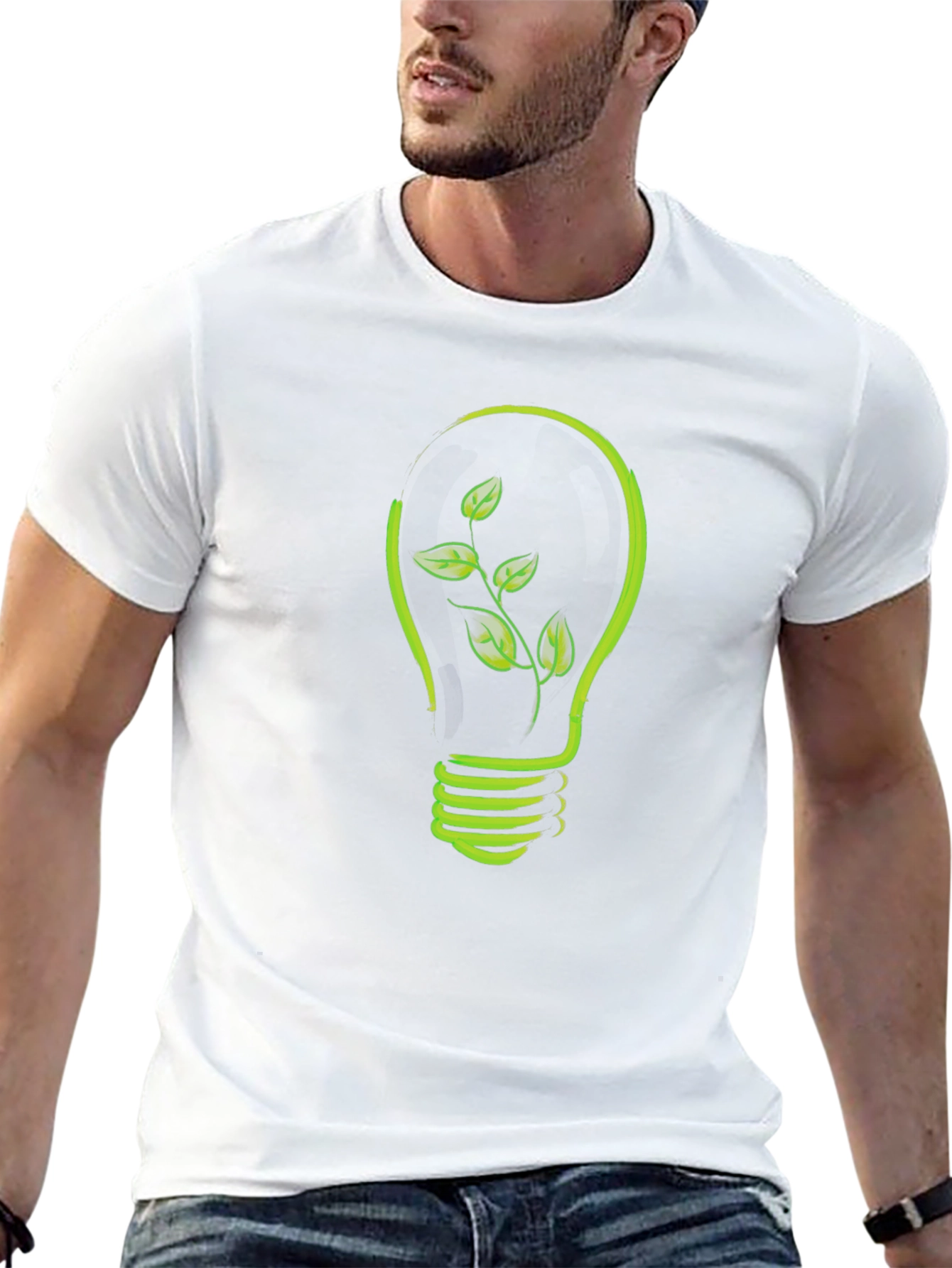 Eco-Friendly Bulb Tee - Black