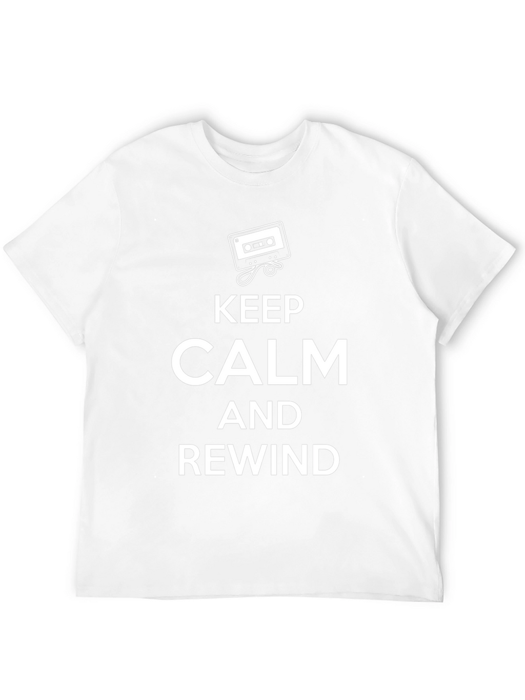 Keep Calm and Rewind Black T-Shirt