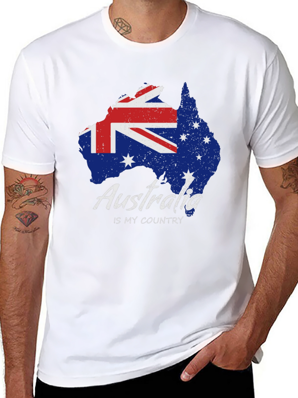 Australia Map Flag T-Shirt - Country Pride Tee
