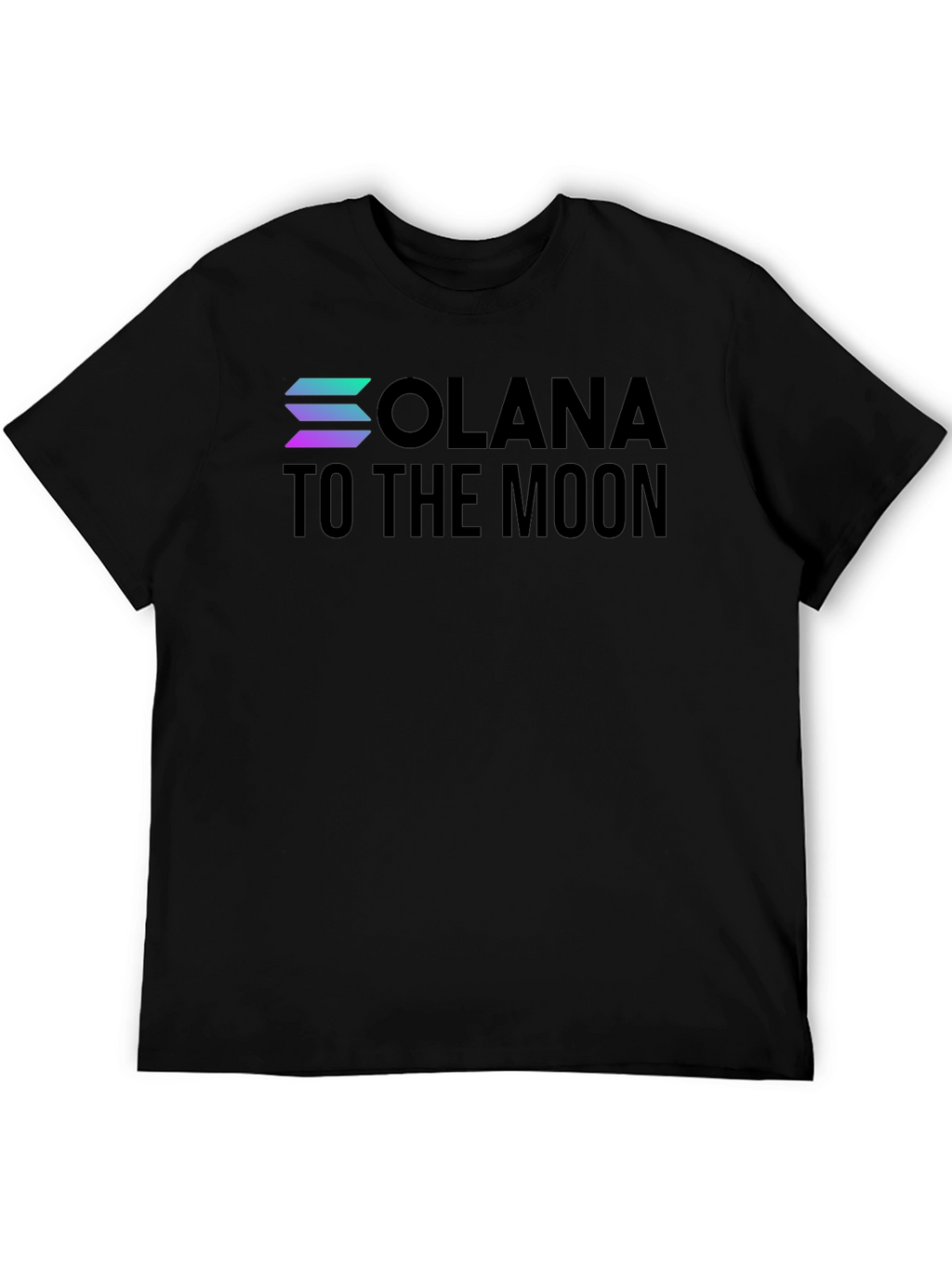 Solana to the Moon T-Shirt - Black