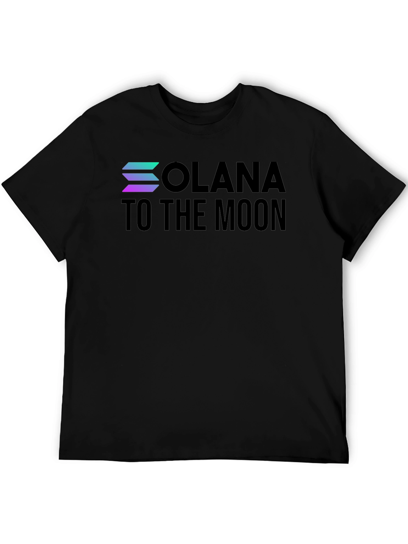 Solana to the Moon T-Shirt - Black