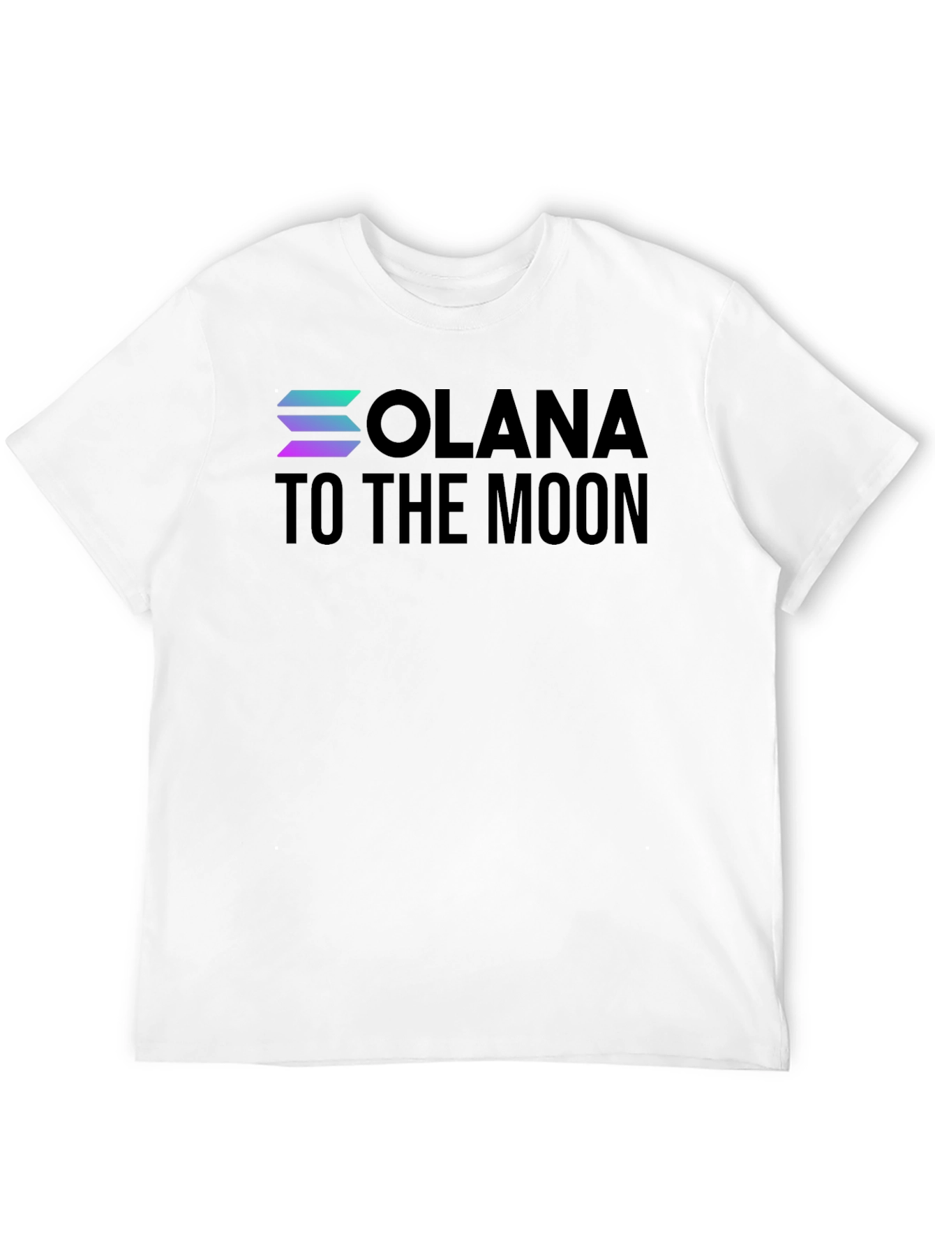 Solana to the Moon T-Shirt - Black