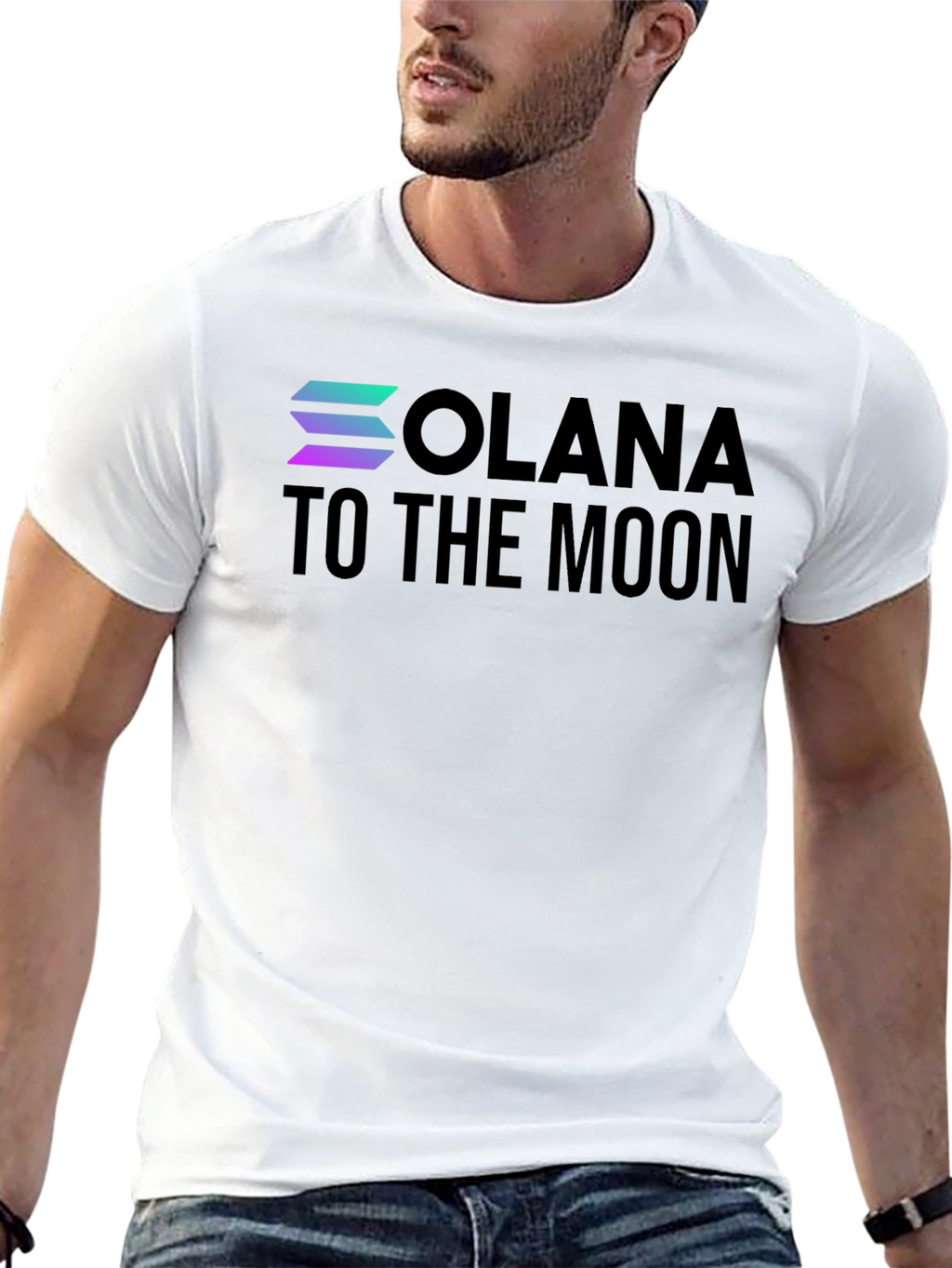 Solana to the Moon T-Shirt - Black