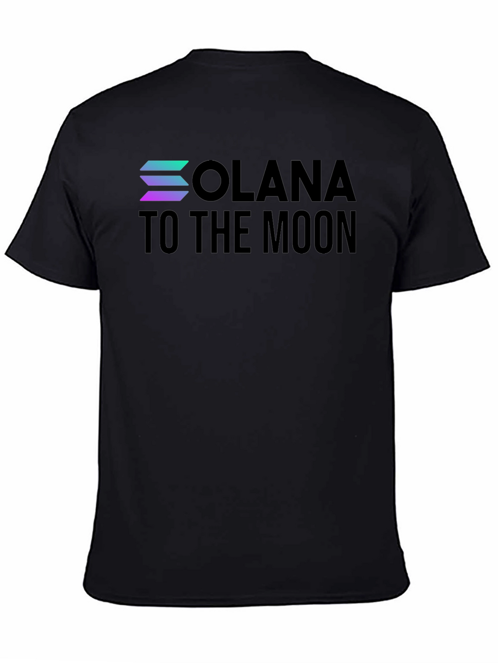 Solana to the Moon T-Shirt - Black