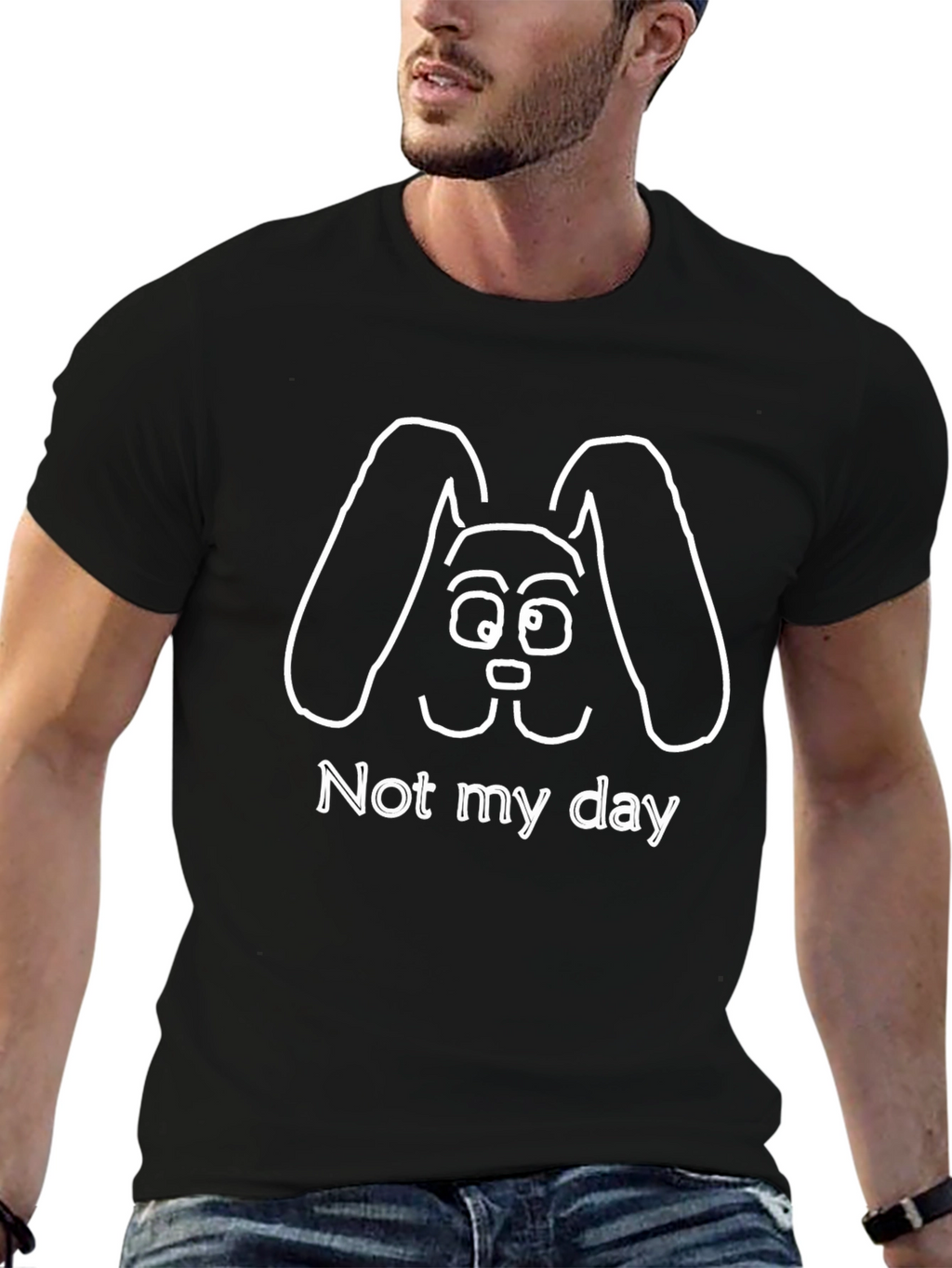 Not My Day Funny Rabbit T-Shirt