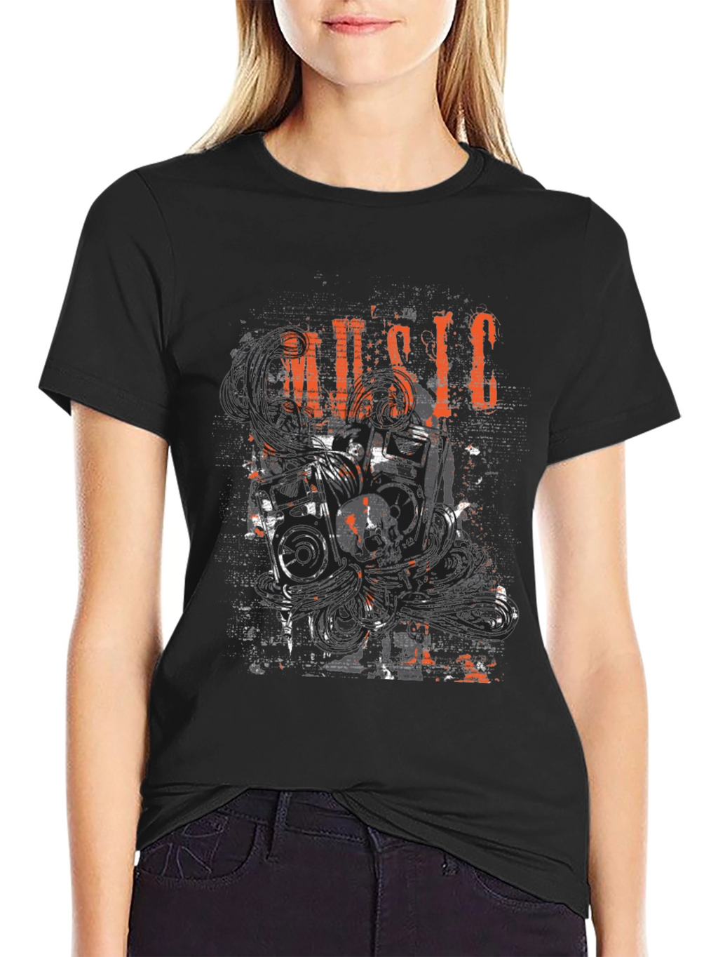 Music Graphic Black T-Shirt