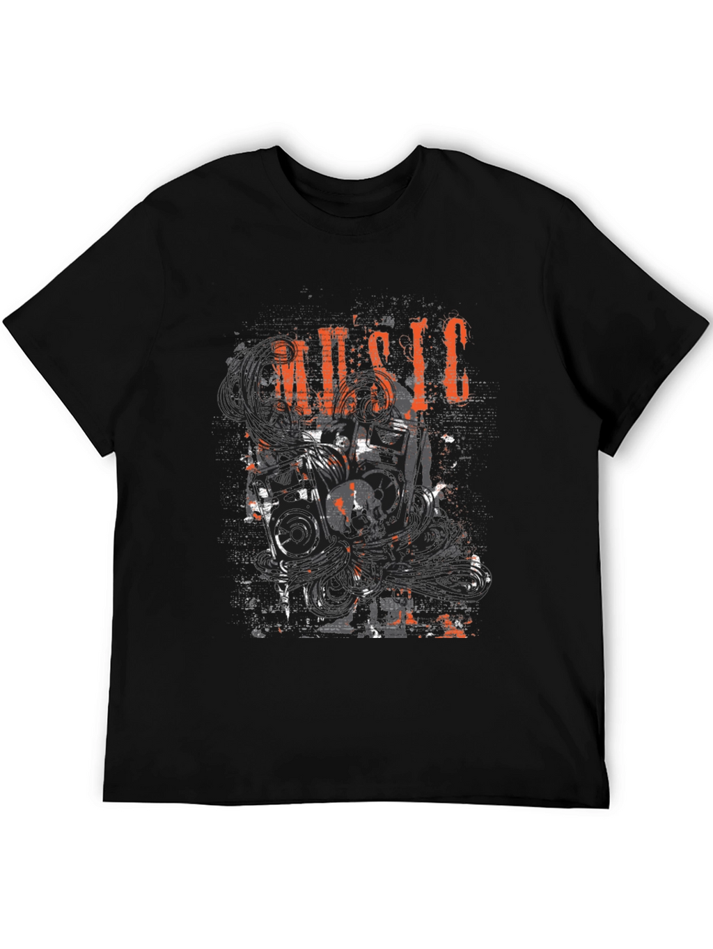 Music Graphic Black T-Shirt