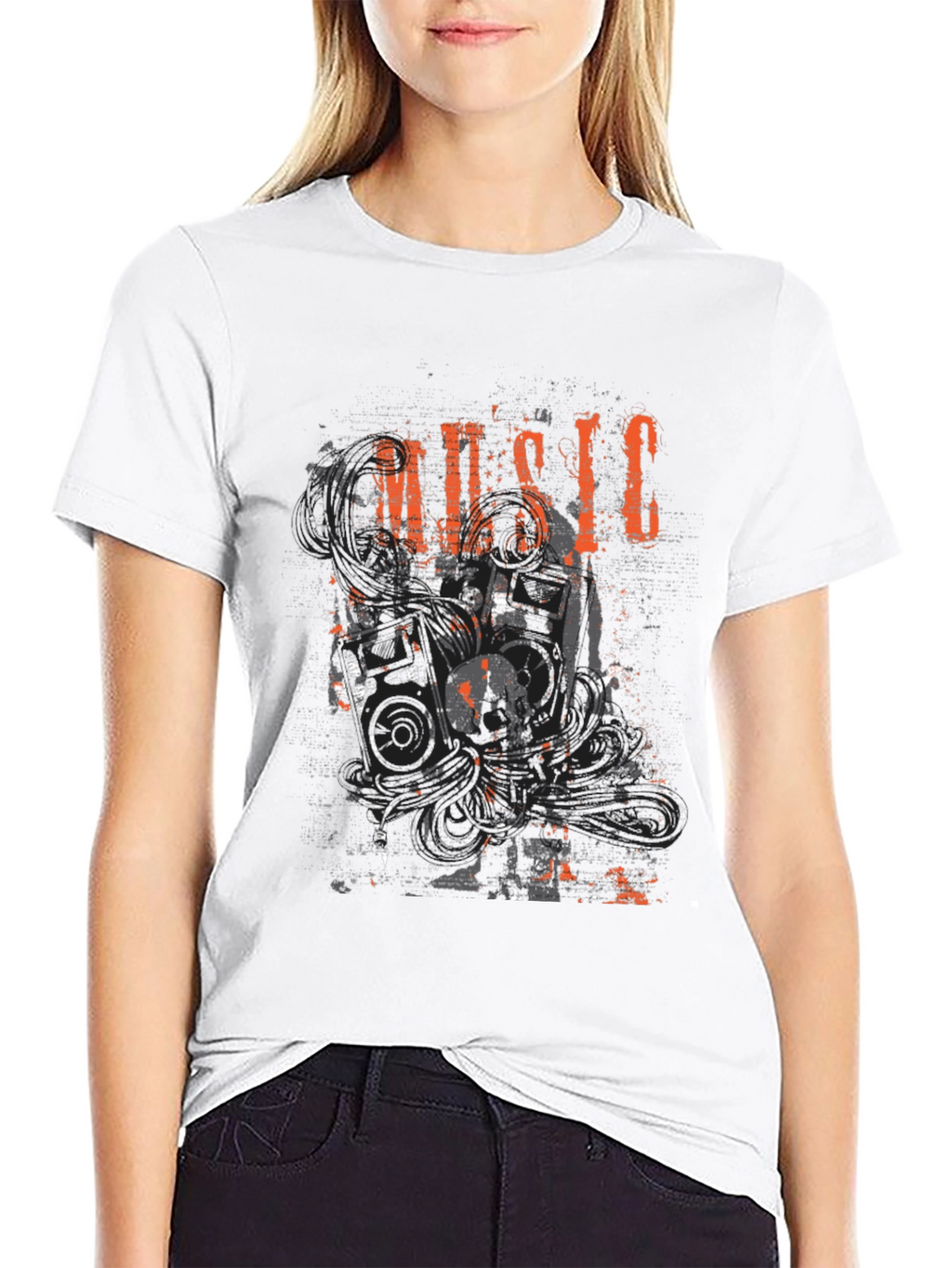 Music Graphic Black T-Shirt
