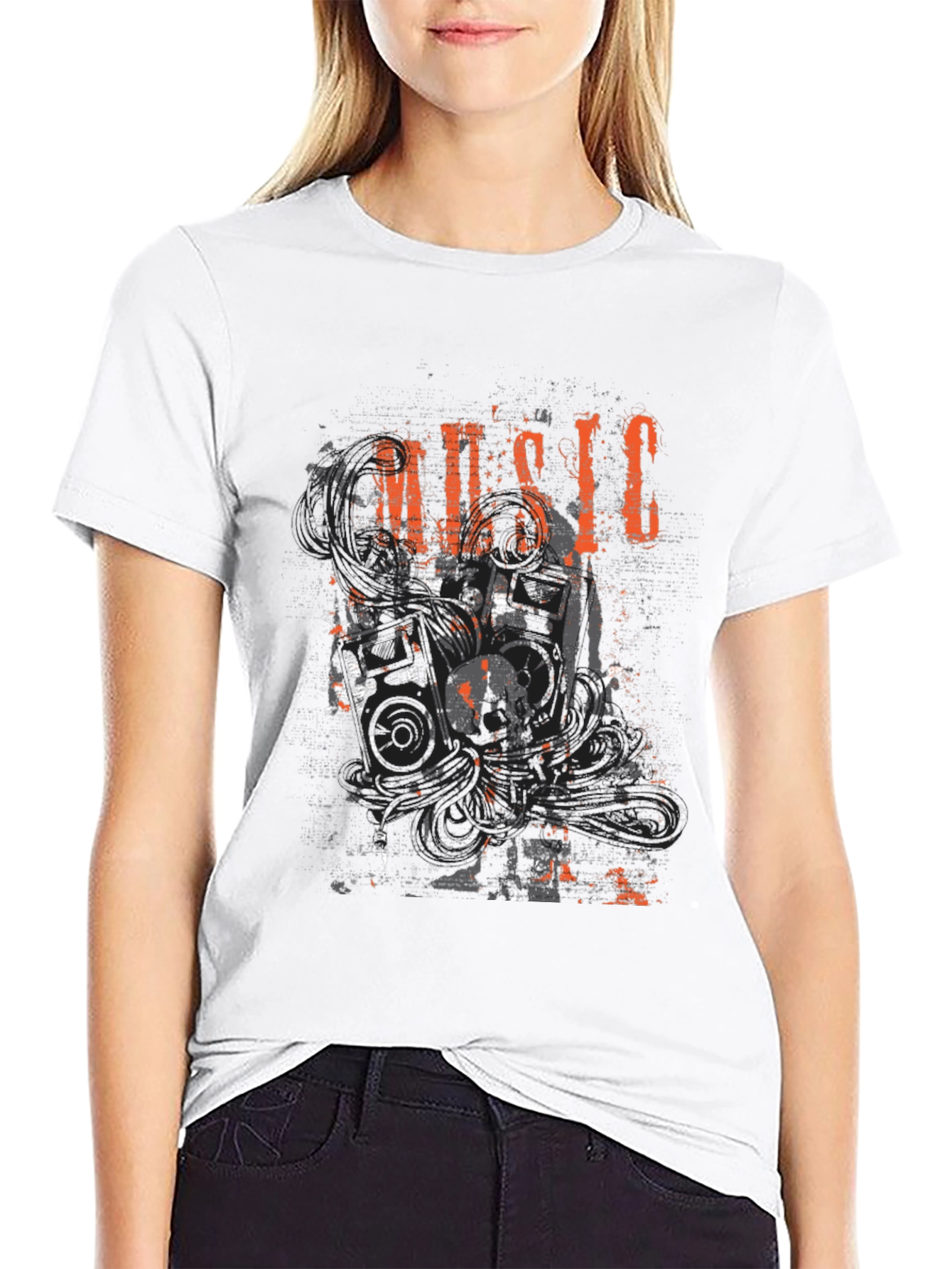 Music Graphic Black T-Shirt