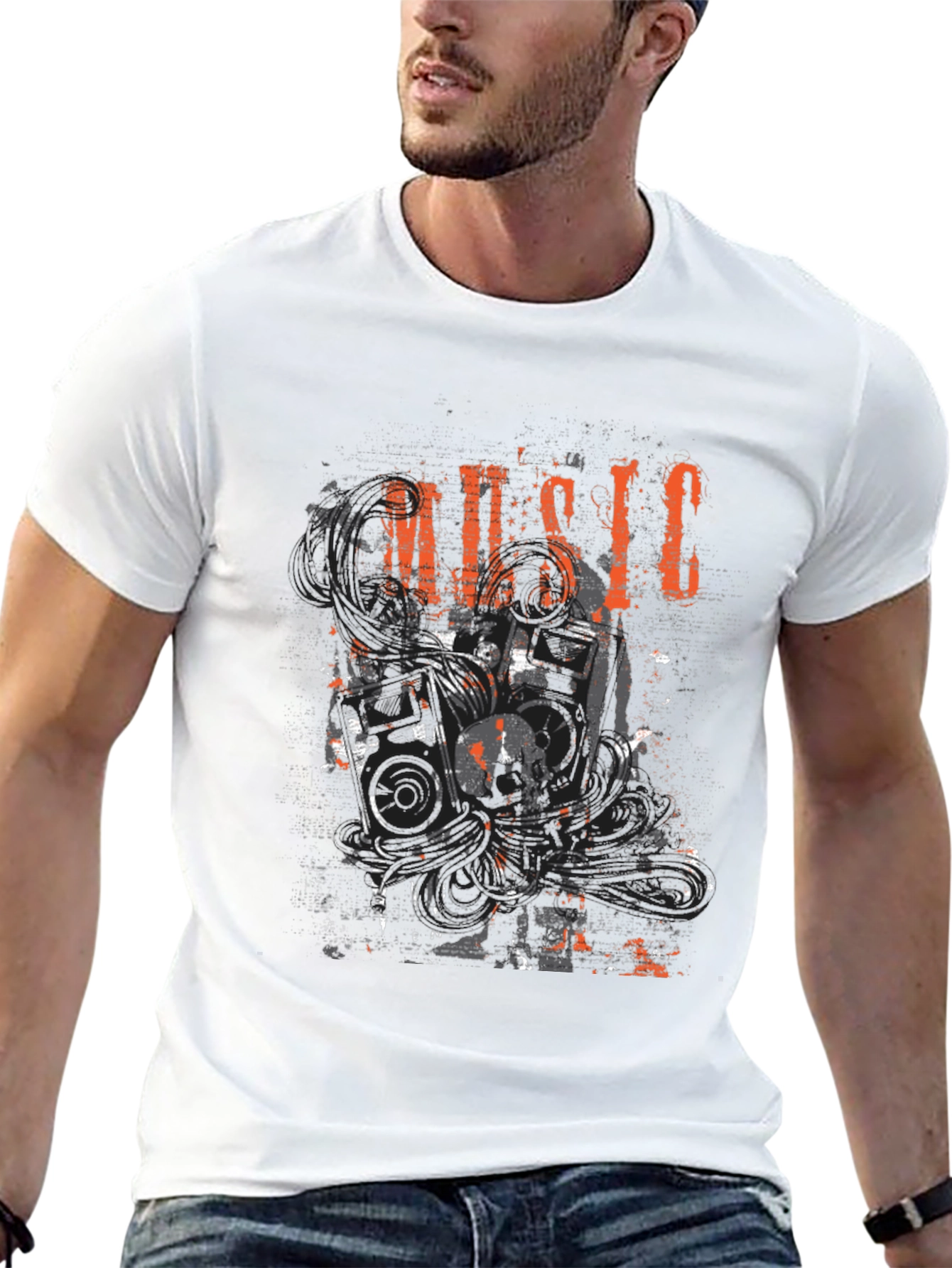 Music Graphic Black T-Shirt