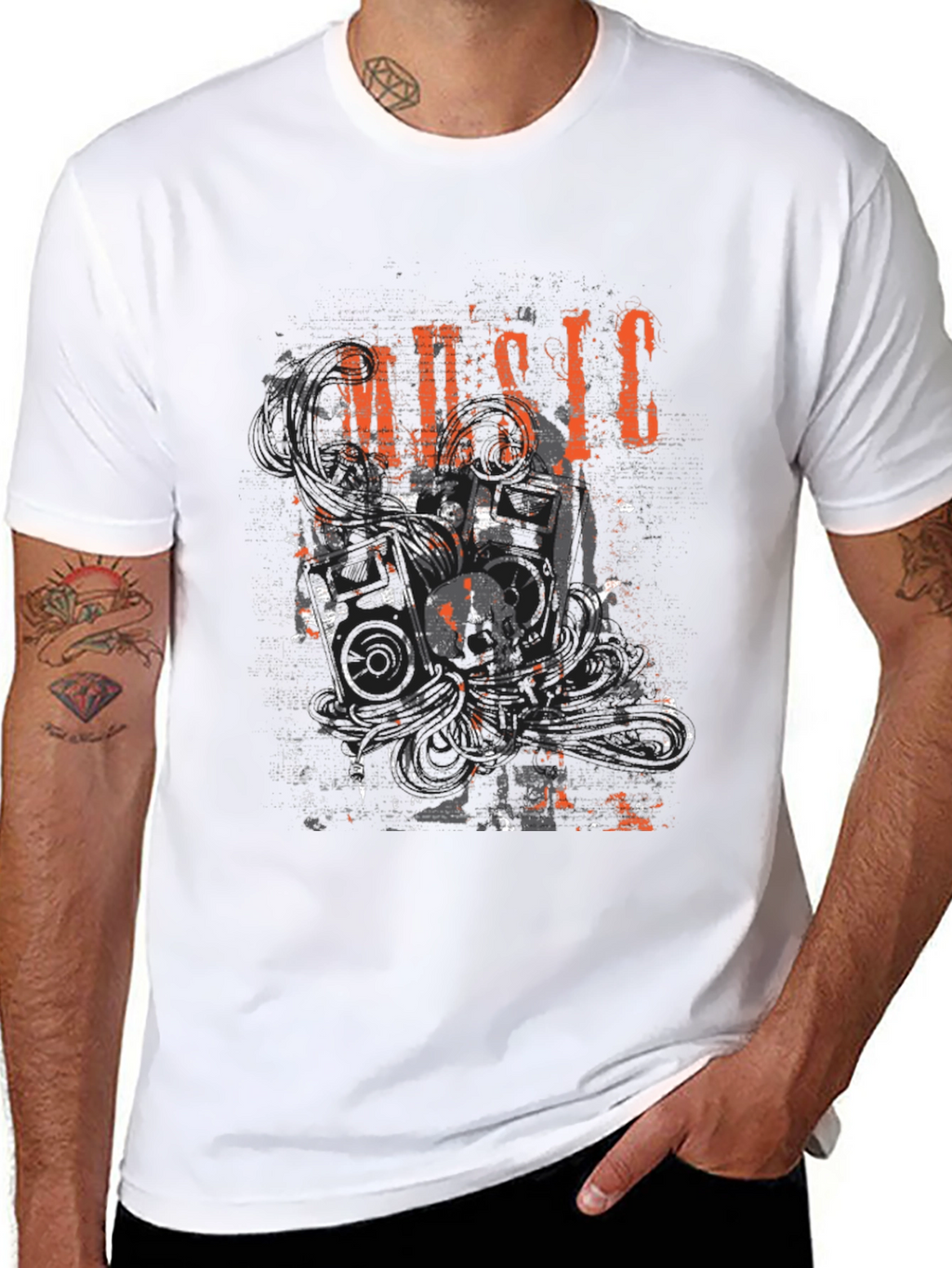 Music Graphic Black T-Shirt