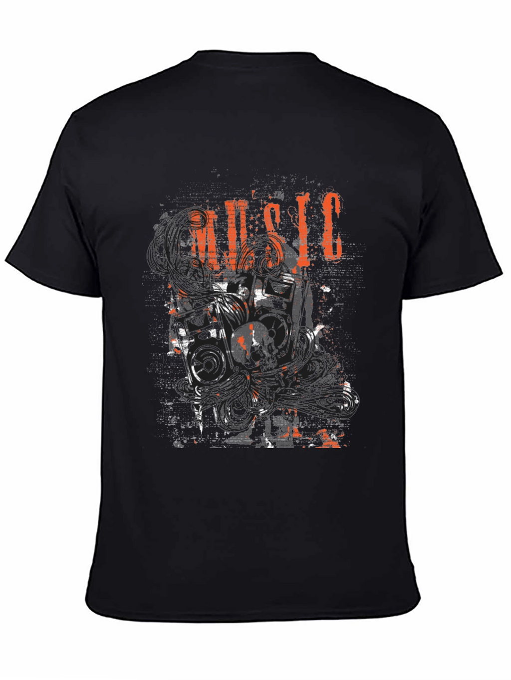 Music Graphic Black T-Shirt