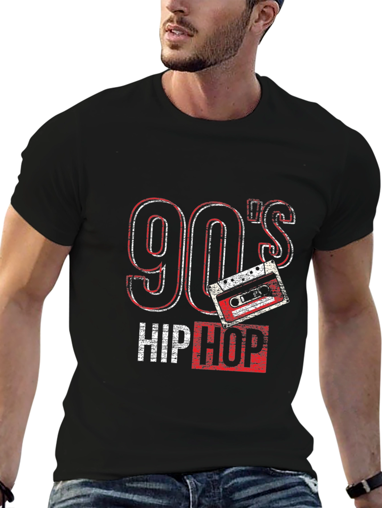 90s Hip Hop Cassette Graphic T-Shirt