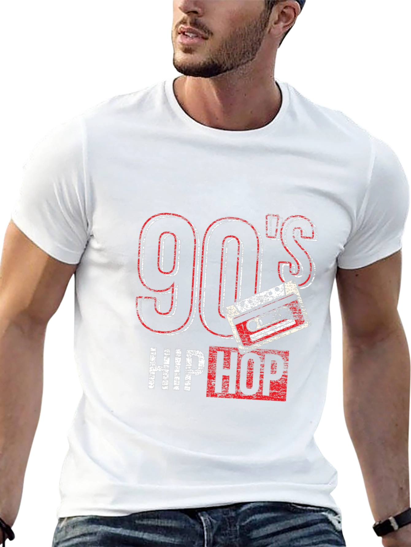 90s Hip Hop Cassette Graphic T-Shirt