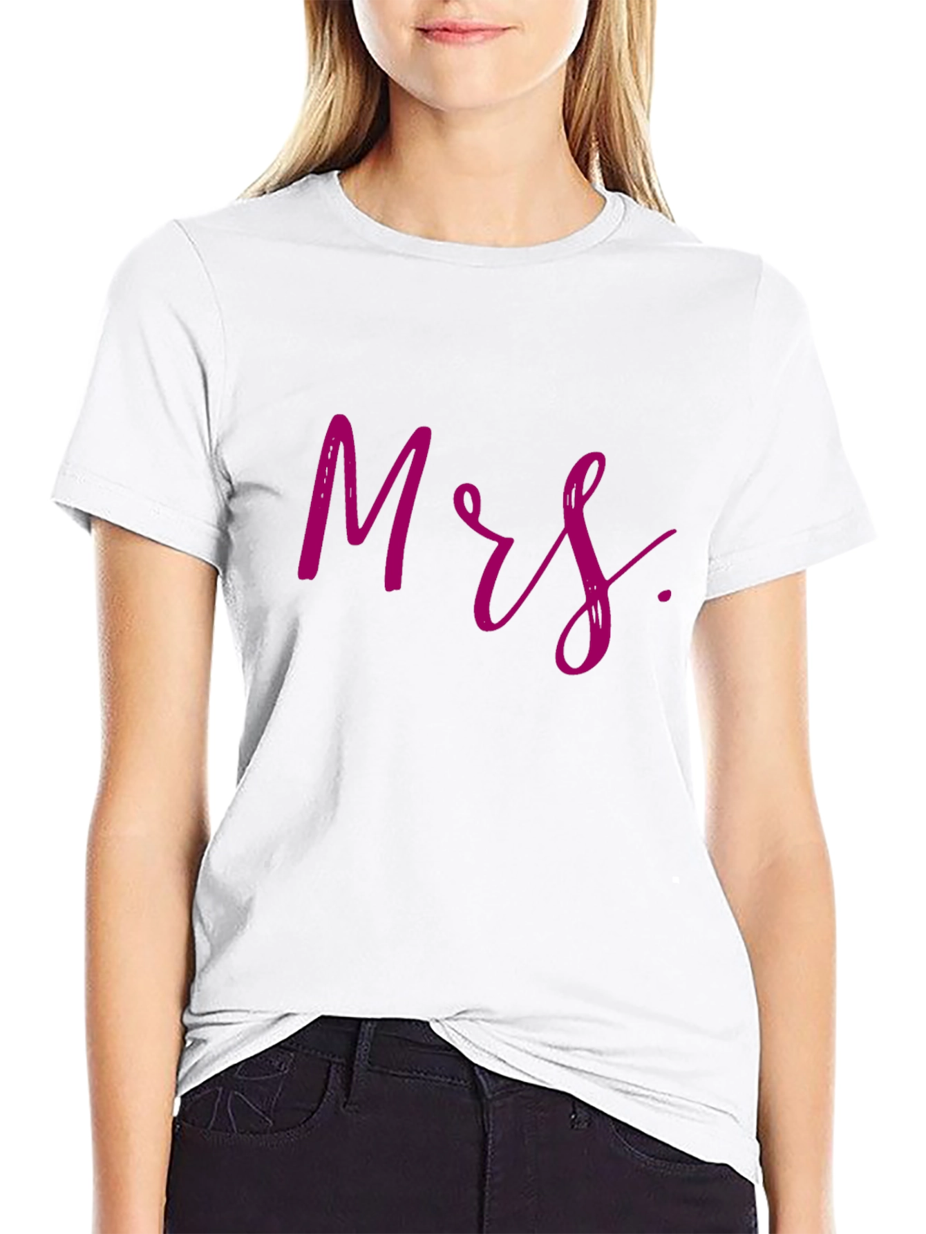 Mrs. Script Tee - Casual Comfort