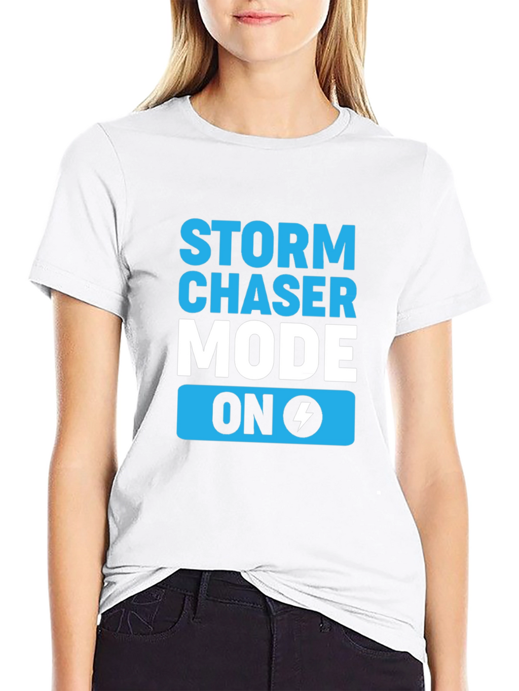Storm Chaser Mode On Black T-Shirt