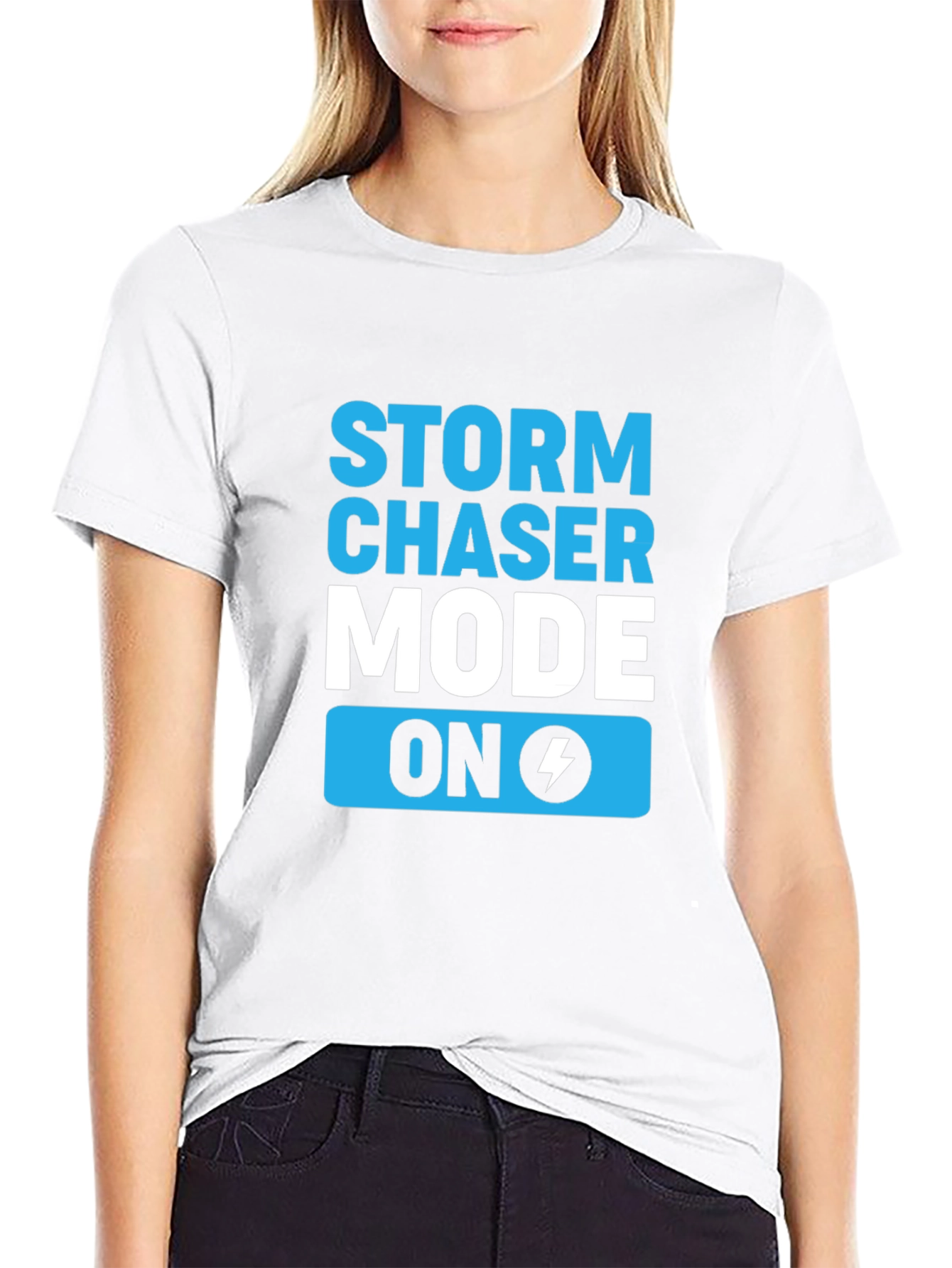 Storm Chaser Mode On Black T-Shirt