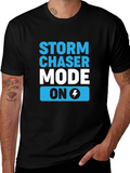 Storm Chaser Mode On Black T-Shirt