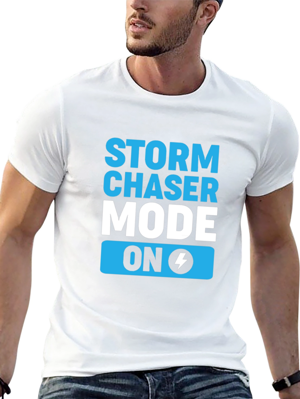 Storm Chaser Mode On Black T-Shirt