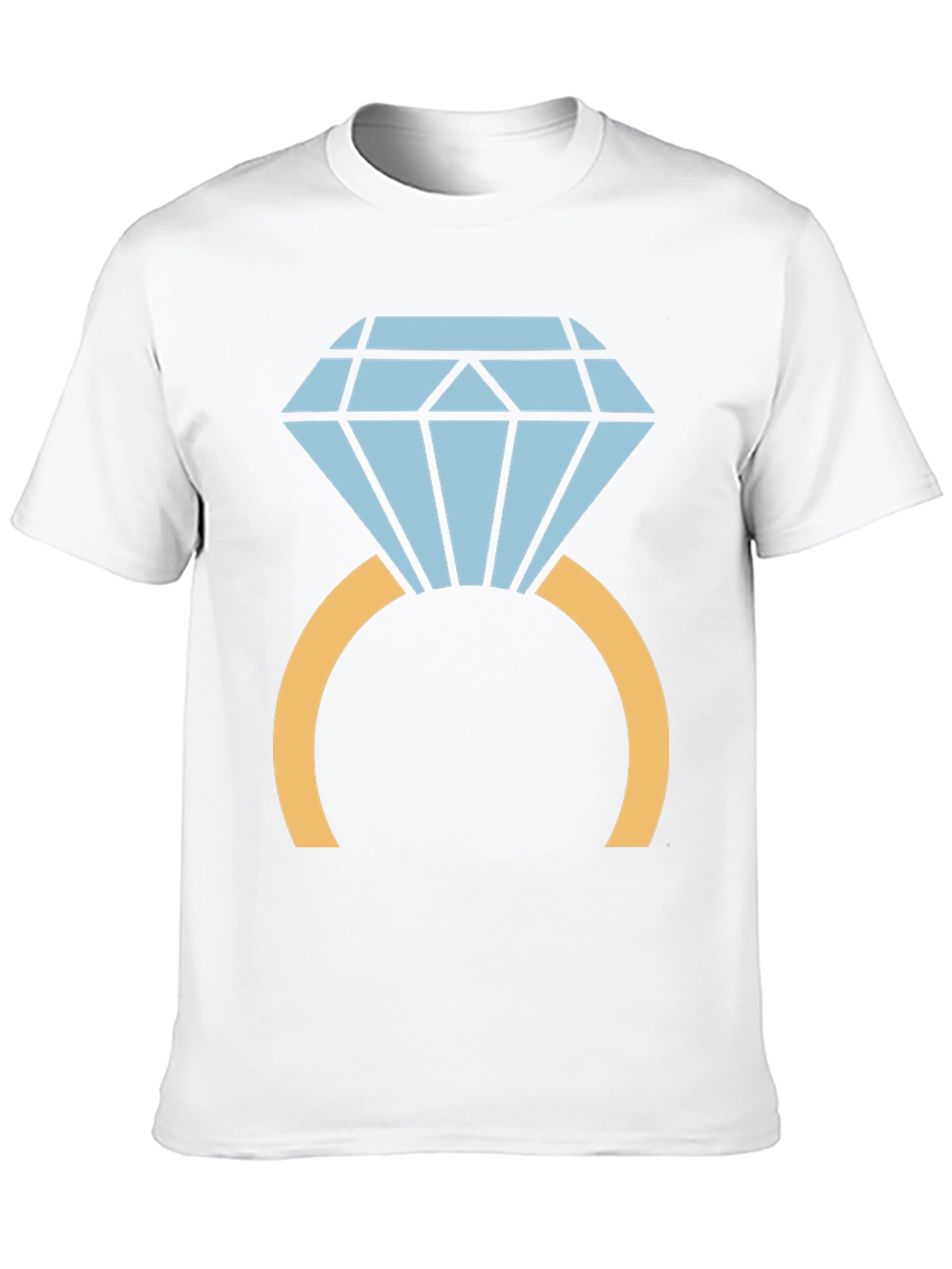 Diamond Ring Graphic Tee - Stylish Black T-Shirt