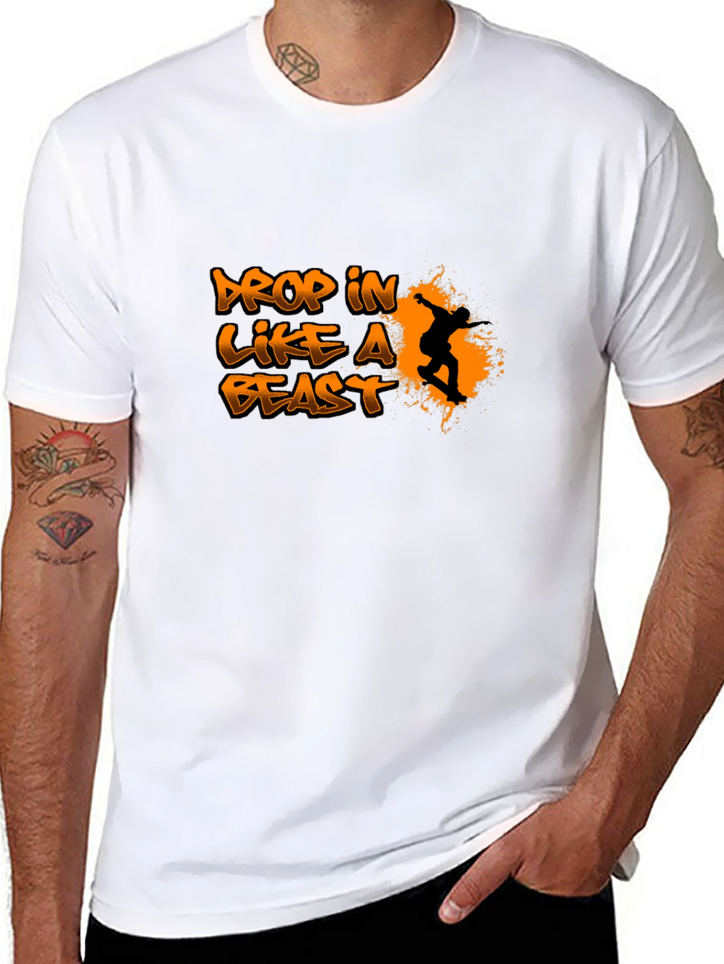 Drop In Like A Beast Graphic T-Shirt