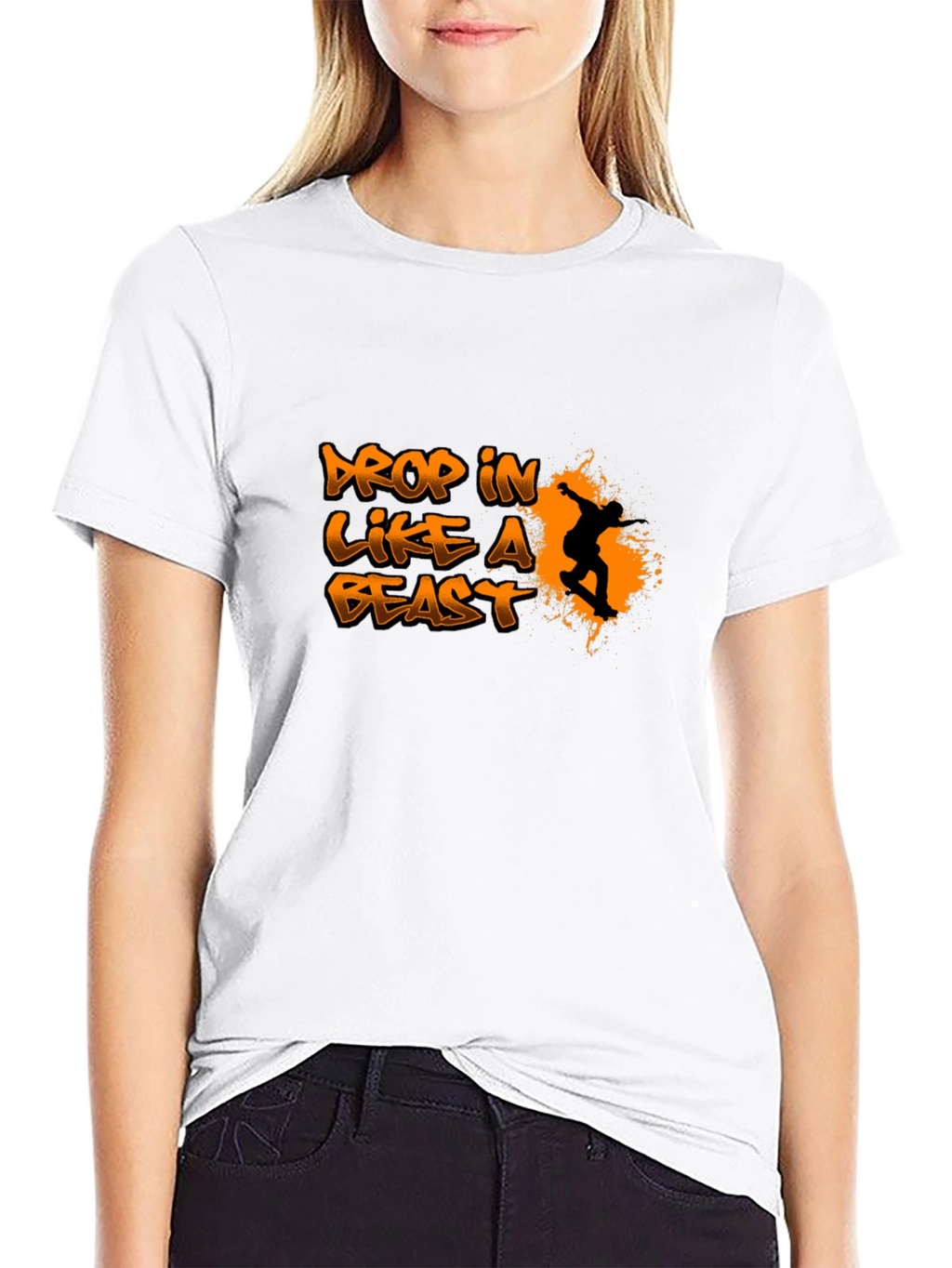 Drop In Like A Beast Graphic T-Shirt