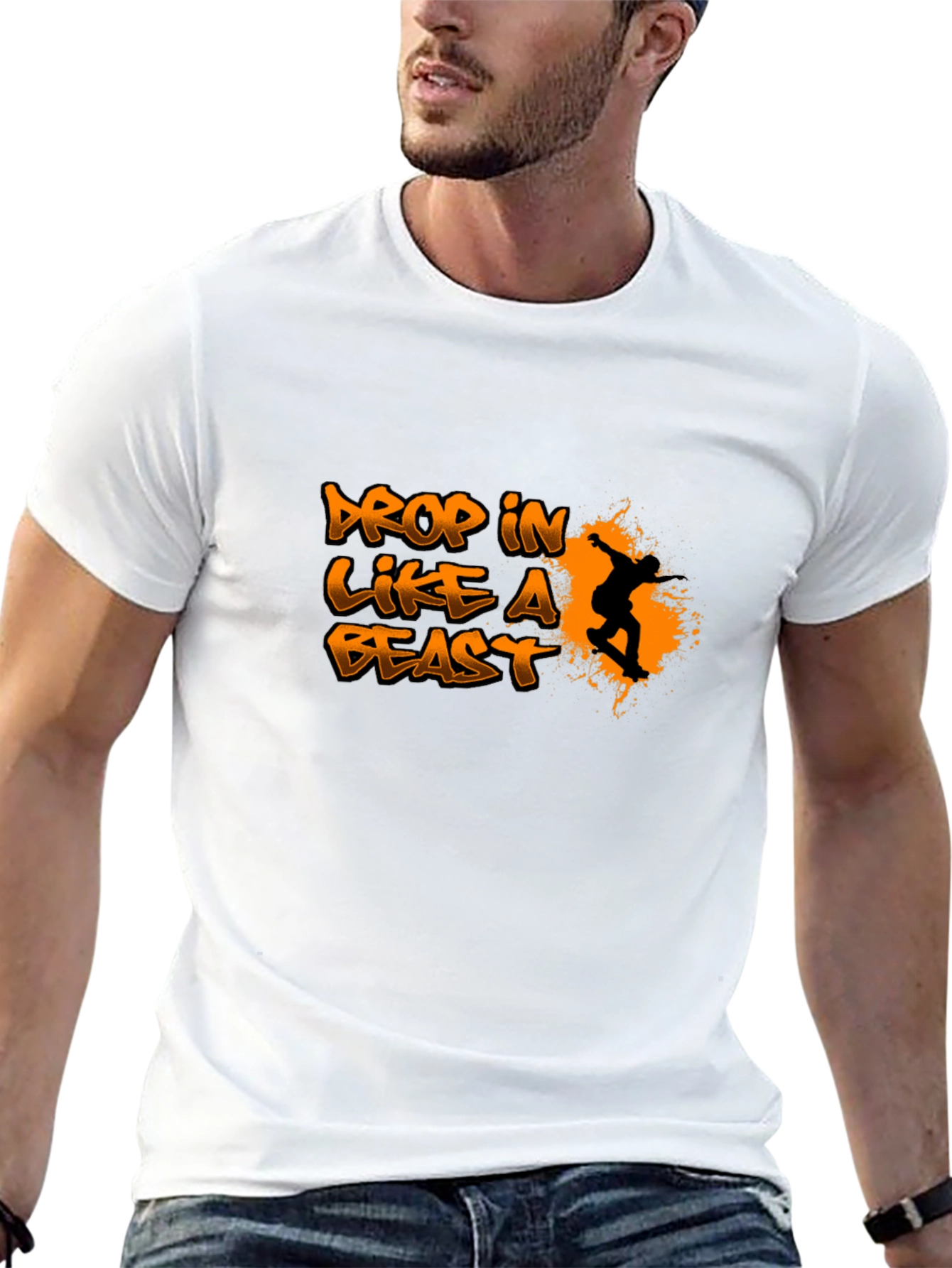 Drop In Like A Beast Graphic T-Shirt