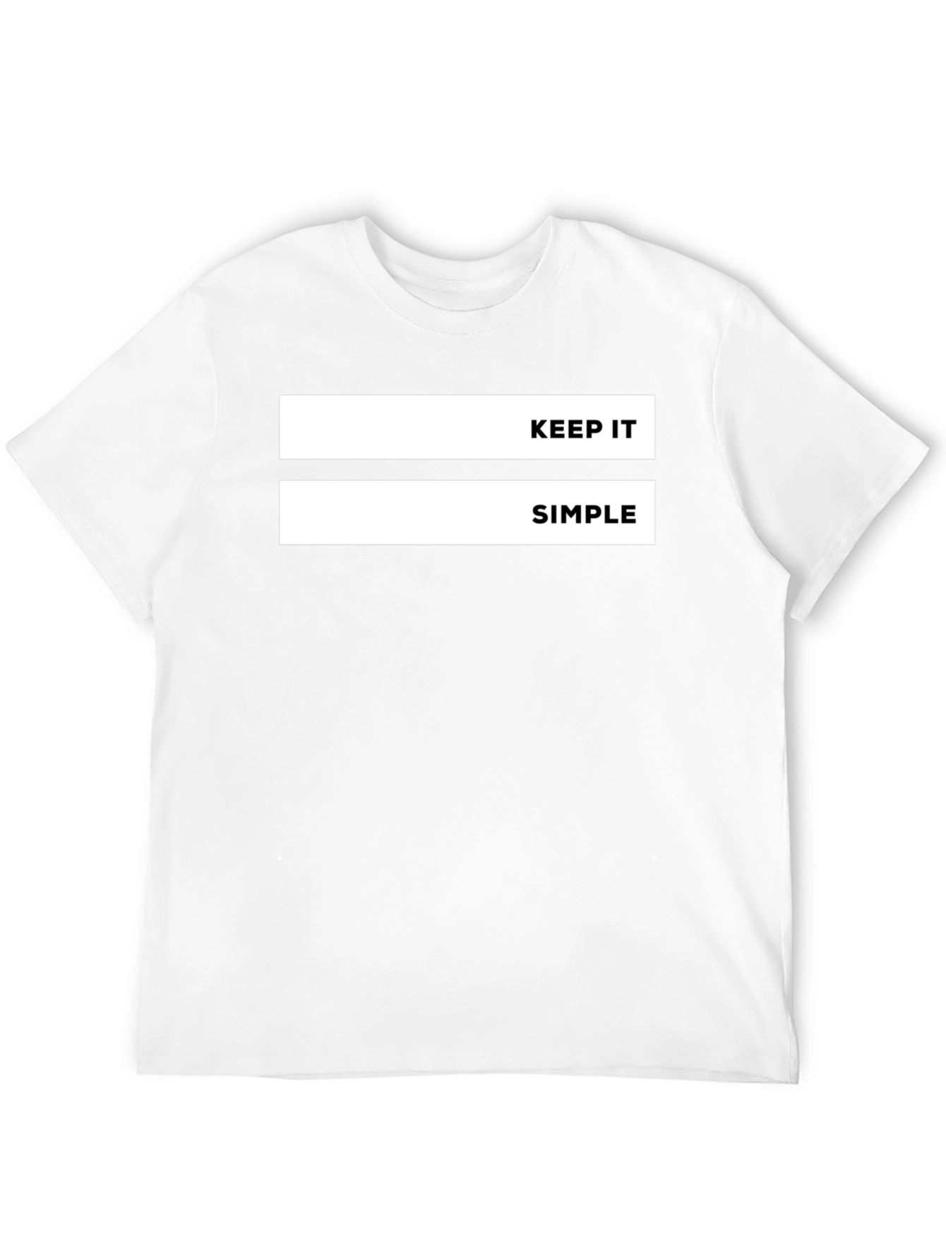 Keep It Simple Graphic Tee - Black Casual T-Shirt