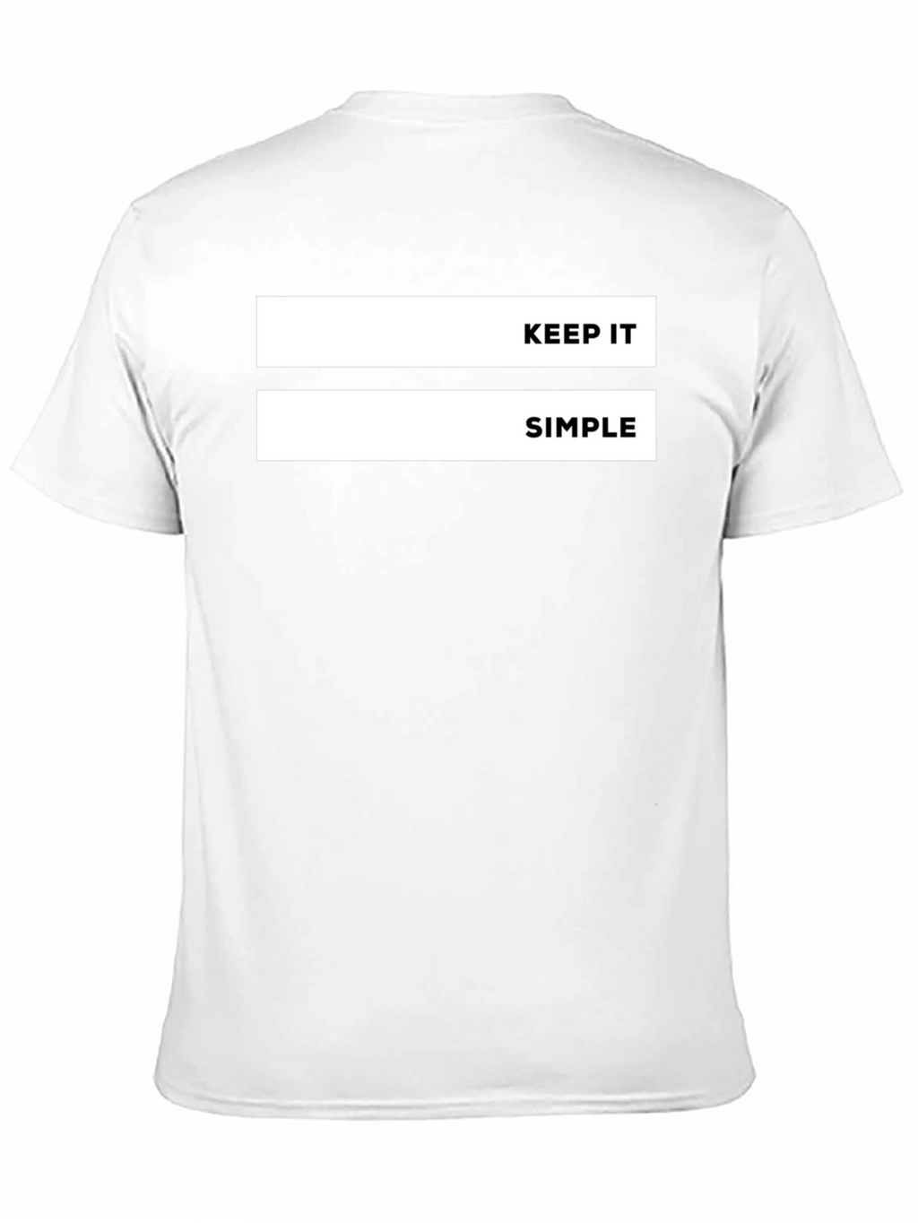 Keep It Simple Graphic Tee - Black Casual T-Shirt