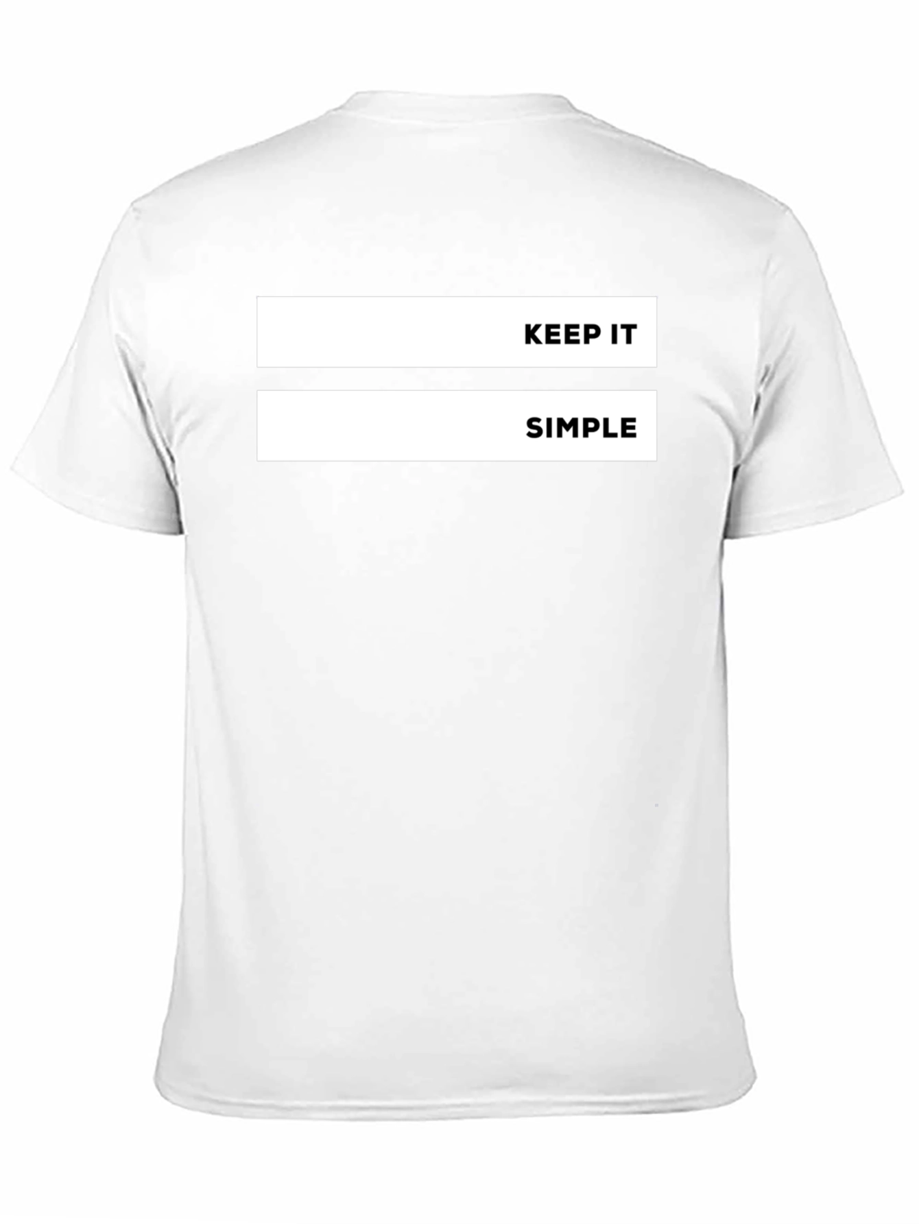 Keep It Simple Graphic Tee - Black Casual T-Shirt