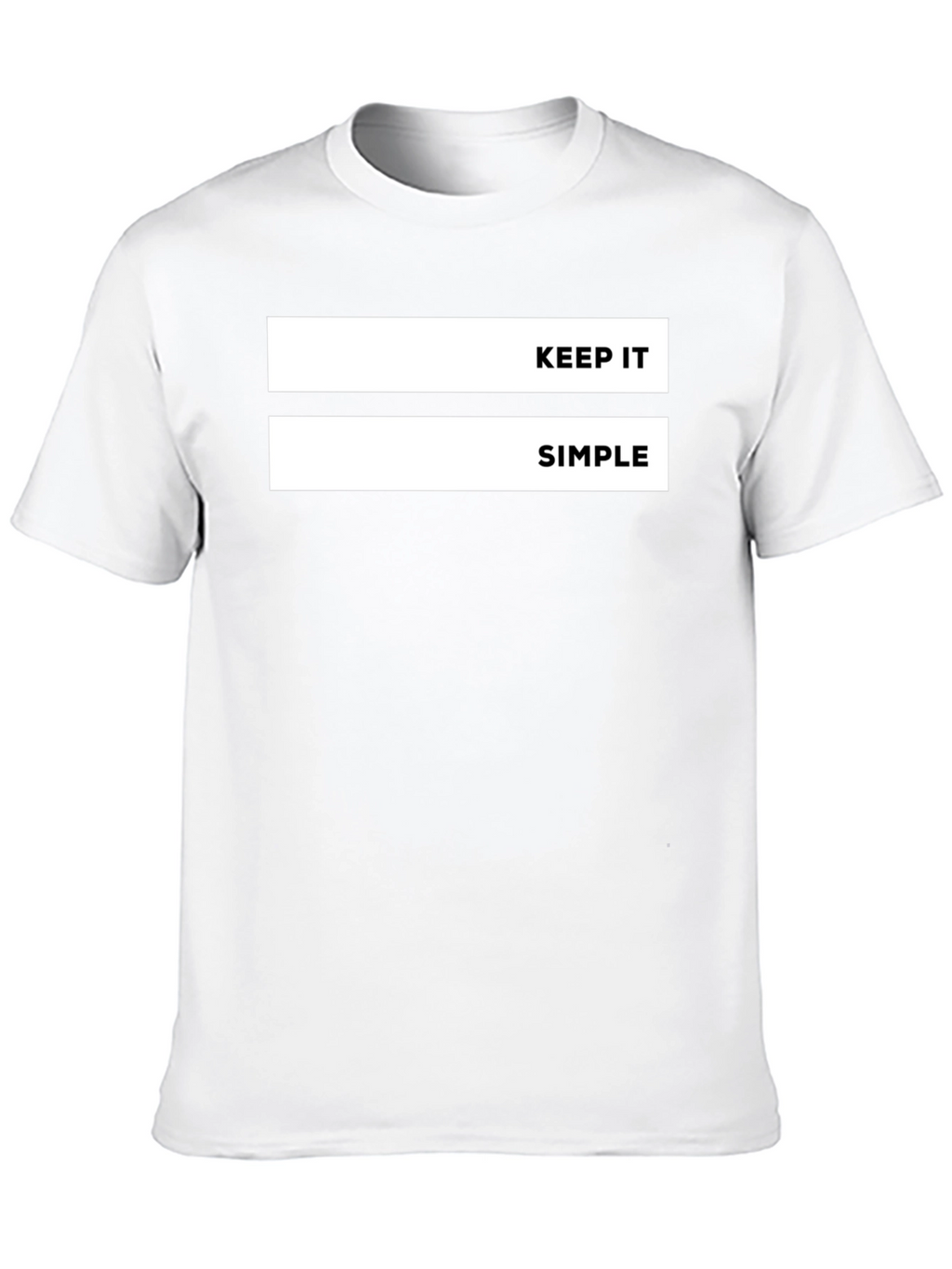 Keep It Simple Graphic Tee - Black Casual T-Shirt
