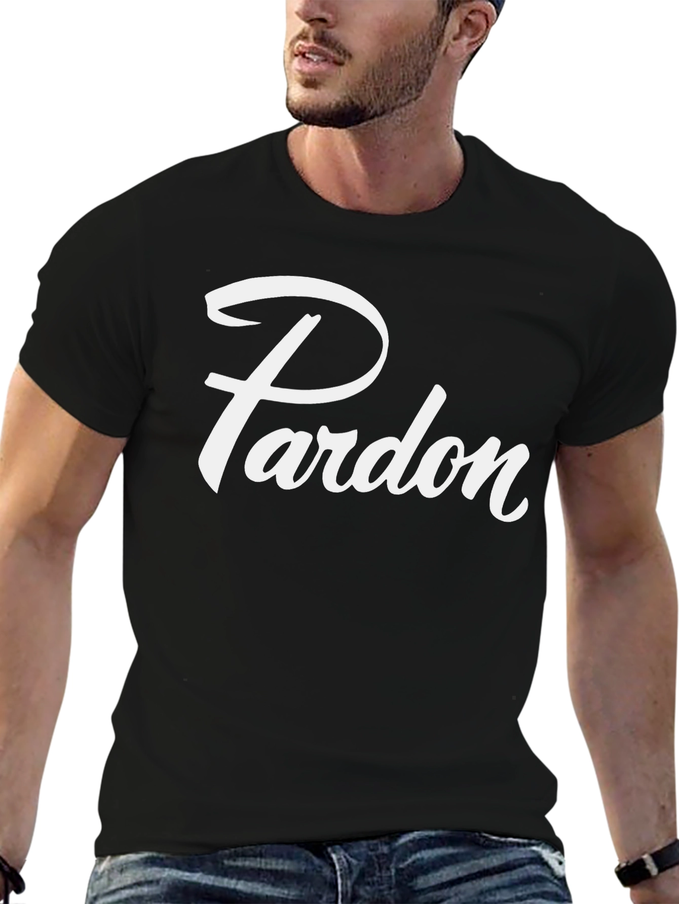 Pardon Graphic Tee - Stylish Comfort