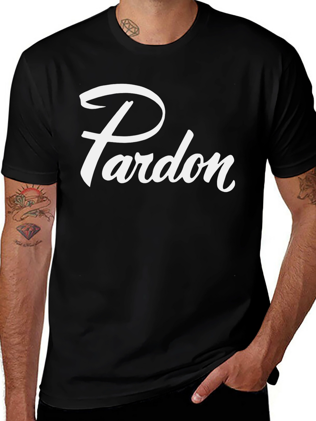 Pardon Graphic Tee - Stylish Comfort