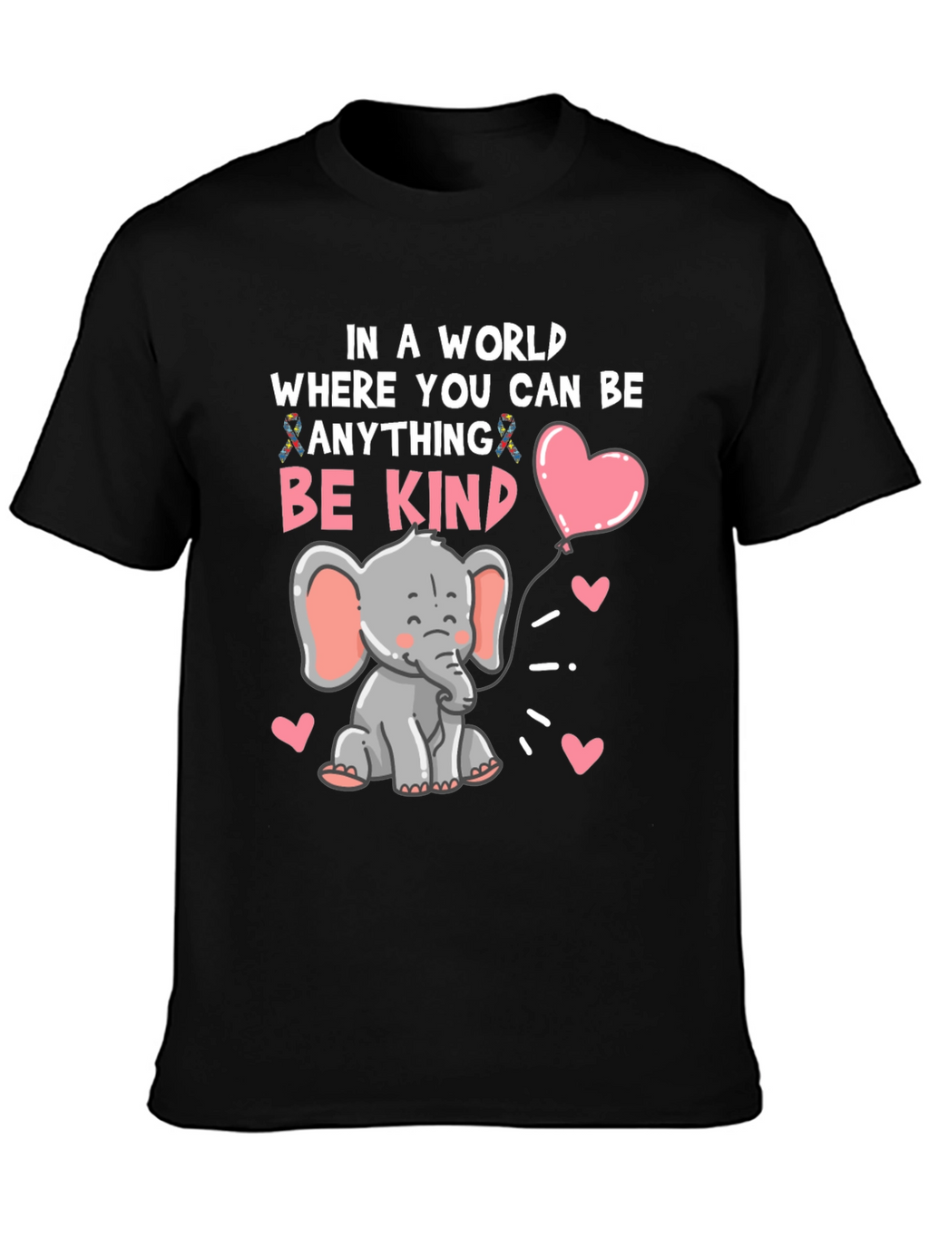 Be Kind Elephant Graphic Tee - Soft Cotton