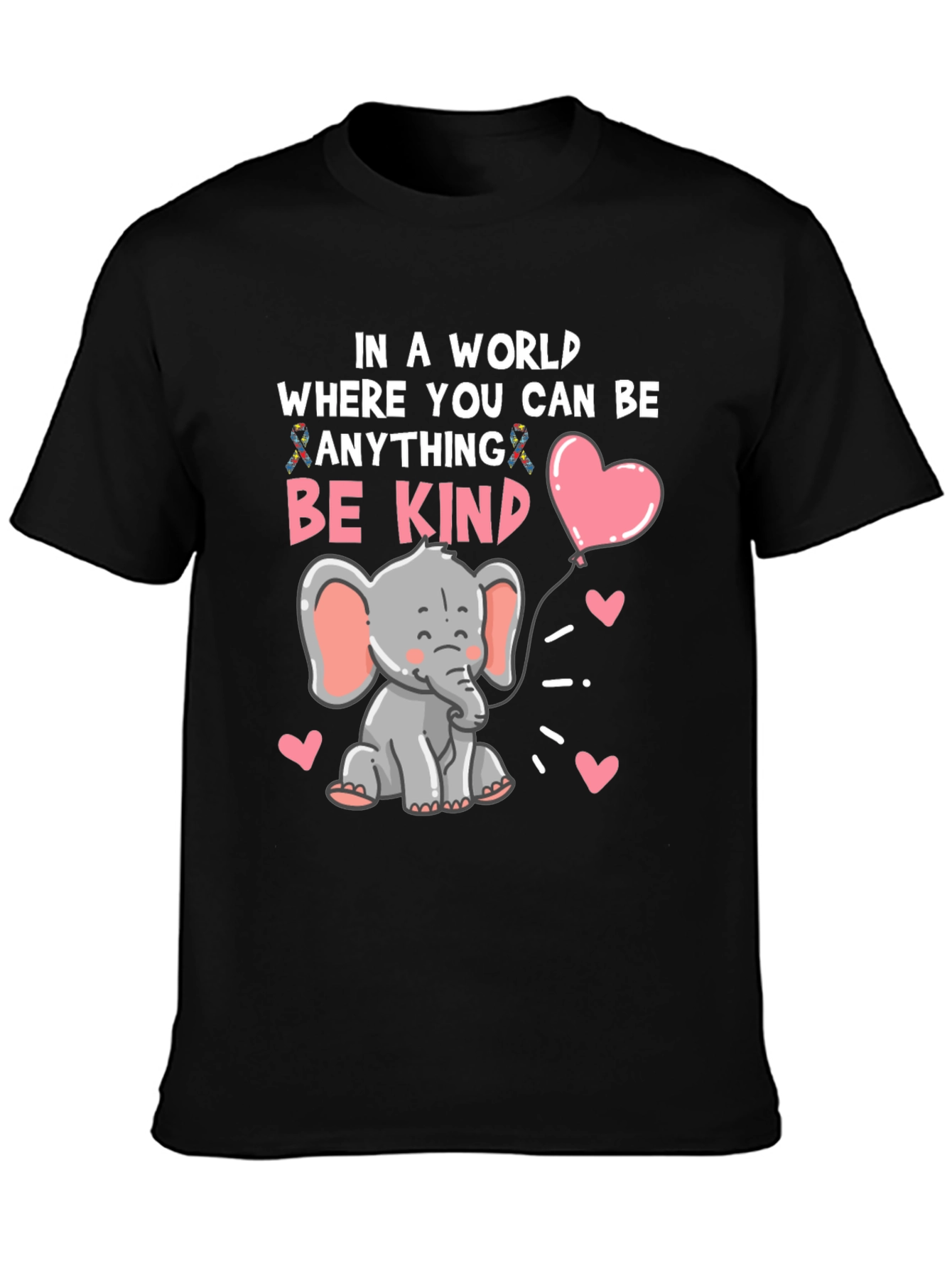 Be Kind Elephant Graphic Tee - Soft Cotton