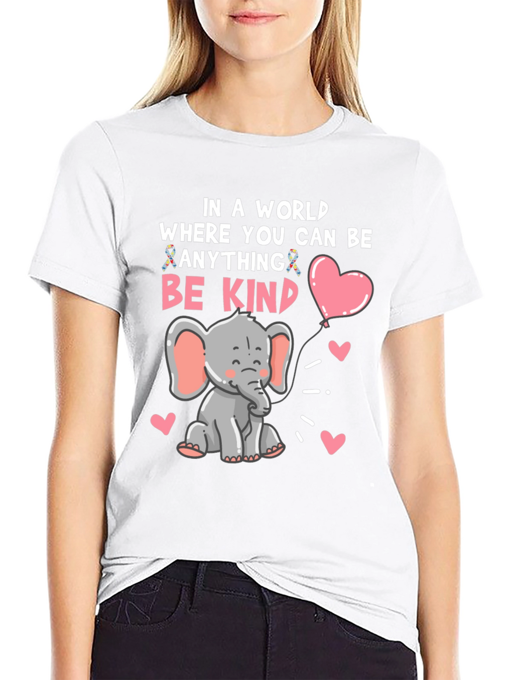 Be Kind Elephant Graphic Tee - Soft Cotton