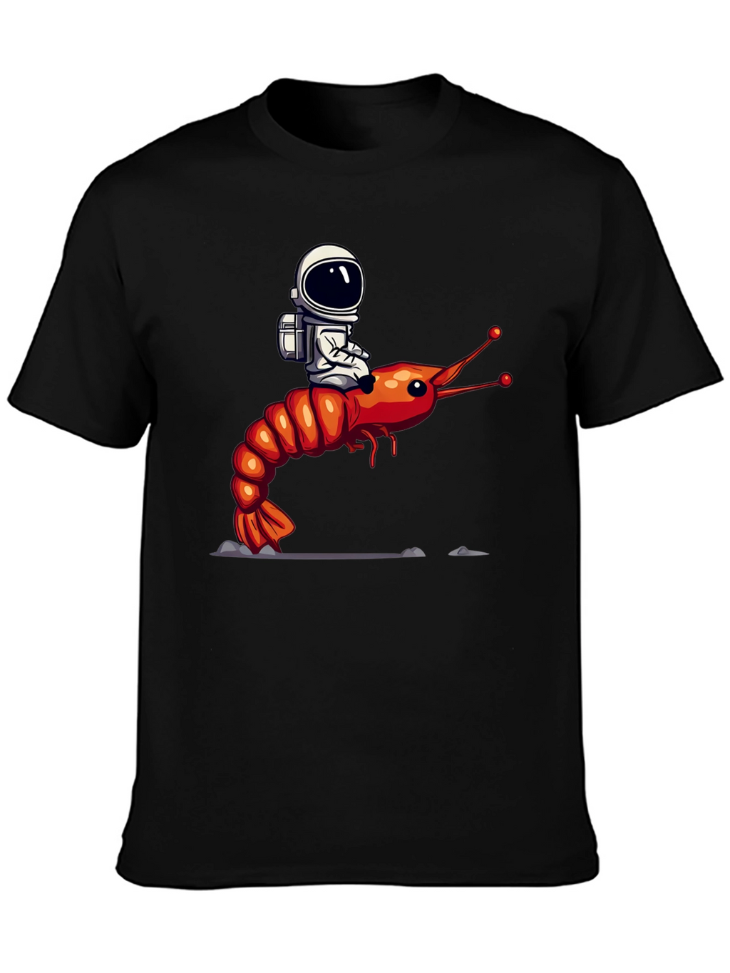 Astronaut Riding Shrimp T-Shirt