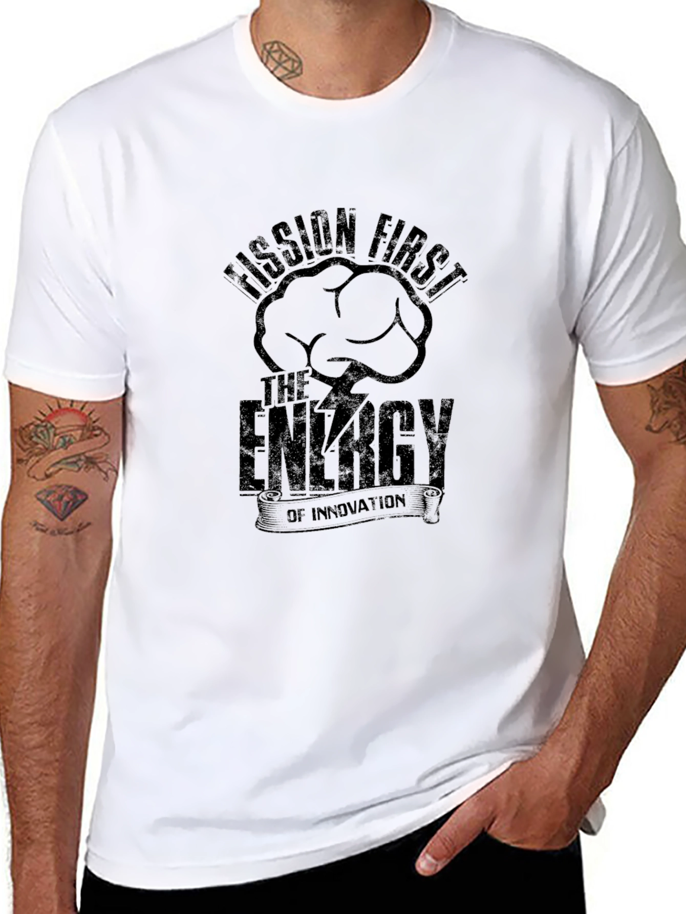 Fission First Energy Innovation Graphic Black T-Shirt