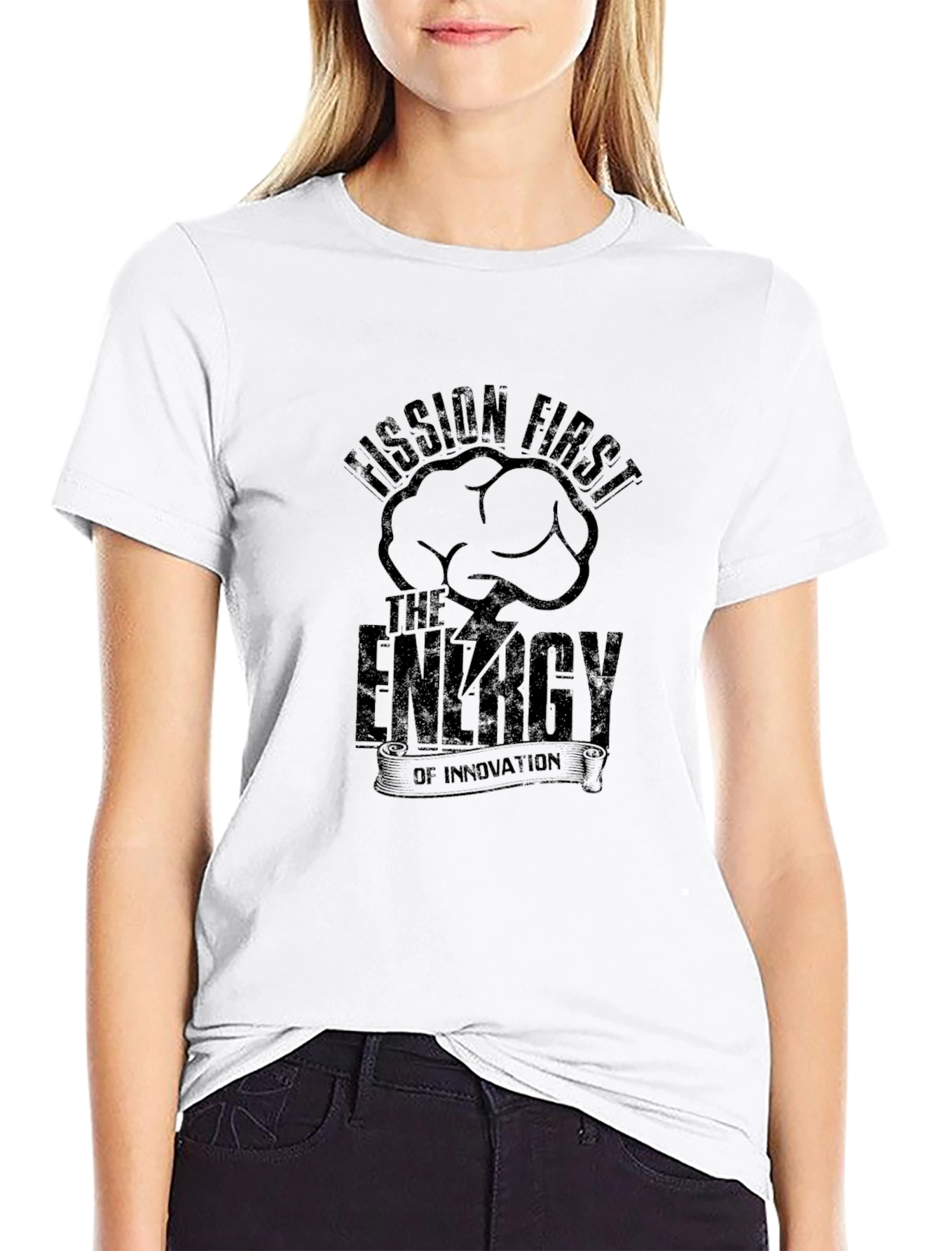 Fission First Energy Innovation Graphic Black T-Shirt