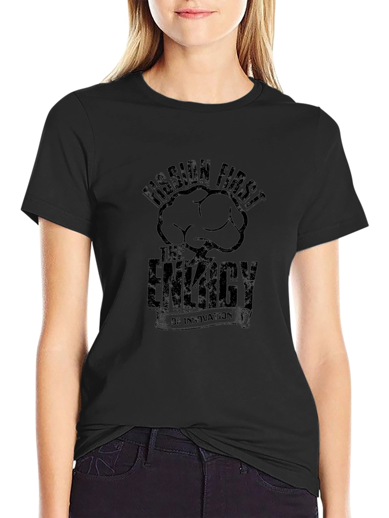 Fission First Energy Innovation Graphic Black T-Shirt