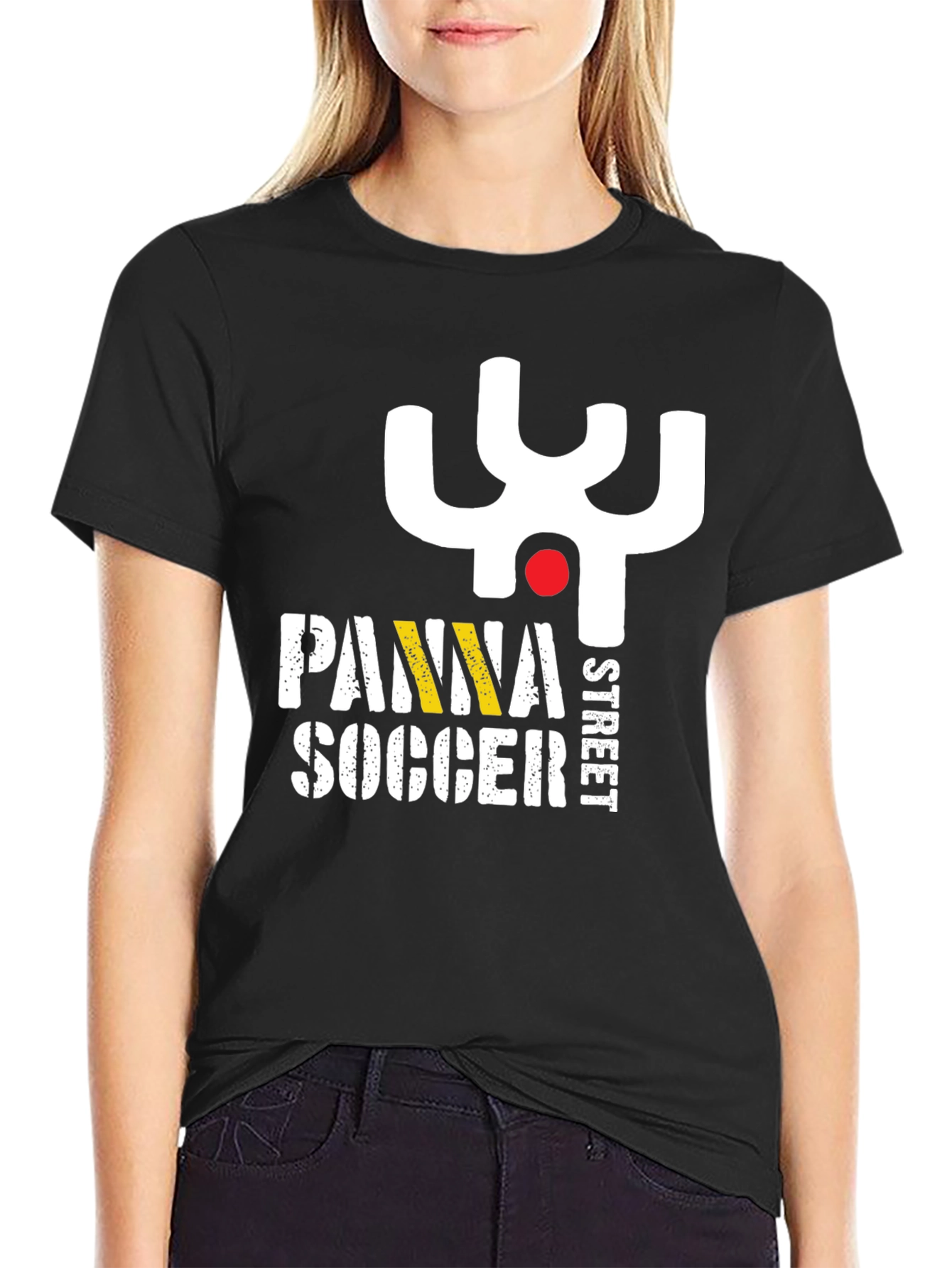 Panna Street Soccer Black Graphic Tee