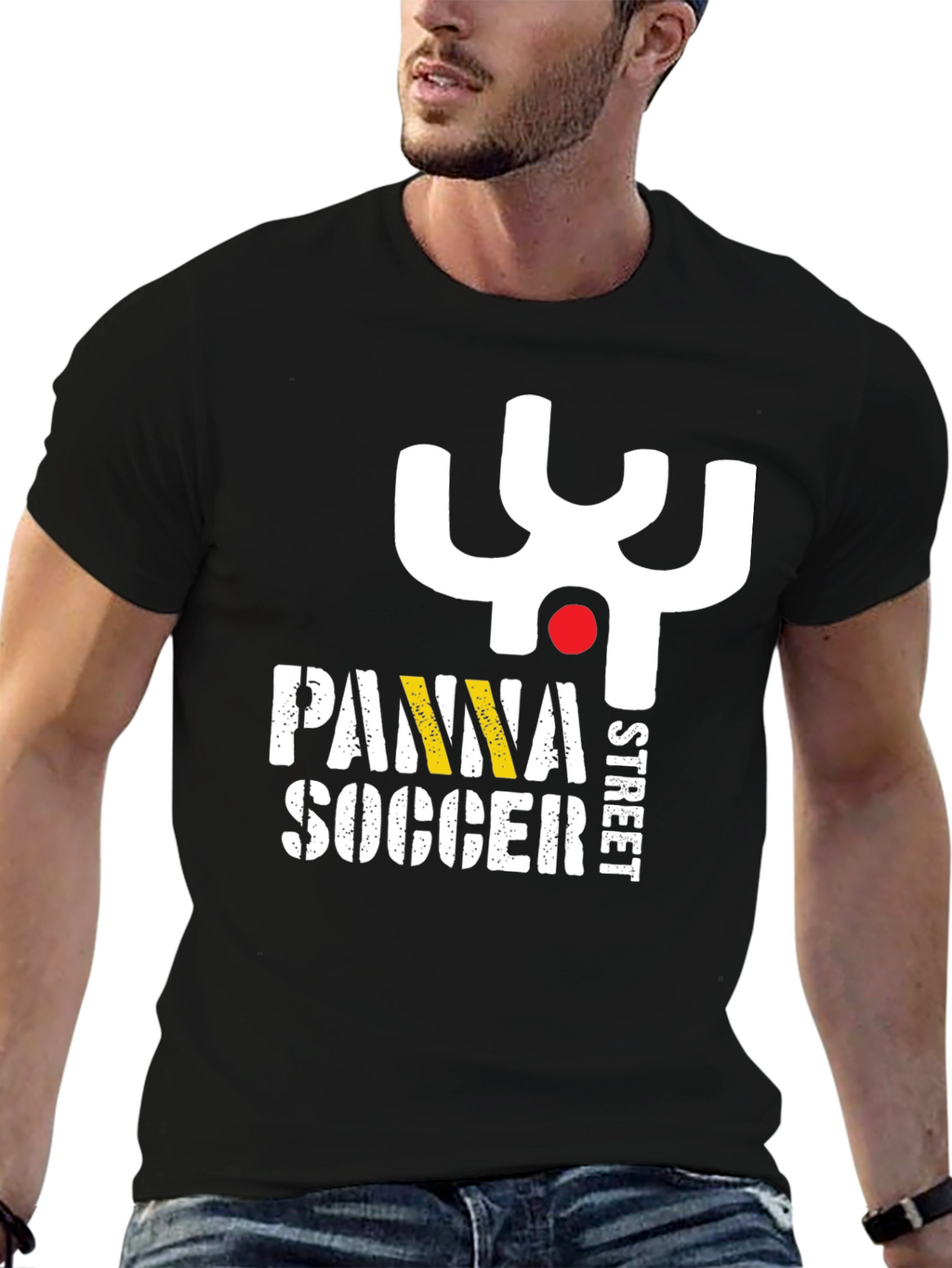Panna Street Soccer Black Graphic Tee
