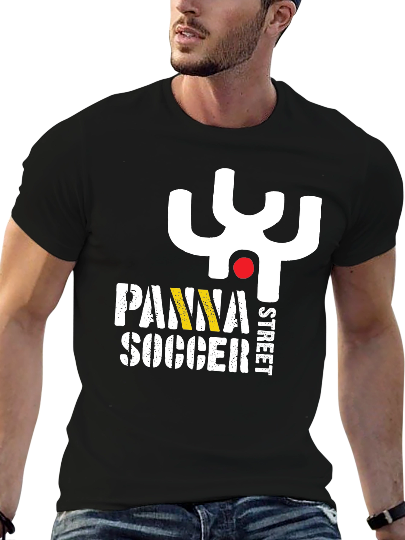 Panna Street Soccer Black Graphic Tee