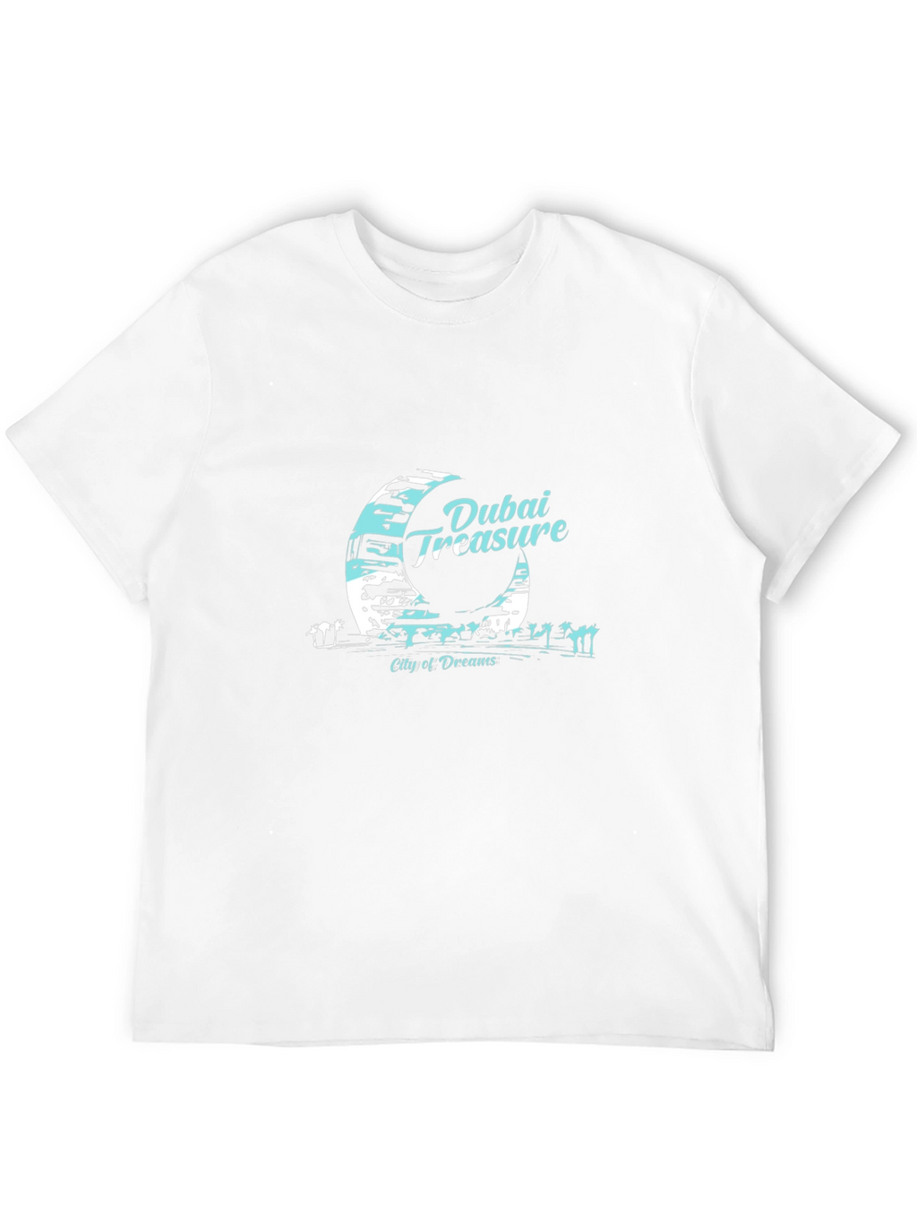 Dubai Treasure Mens Black T-Shirt City of Dreams Tee