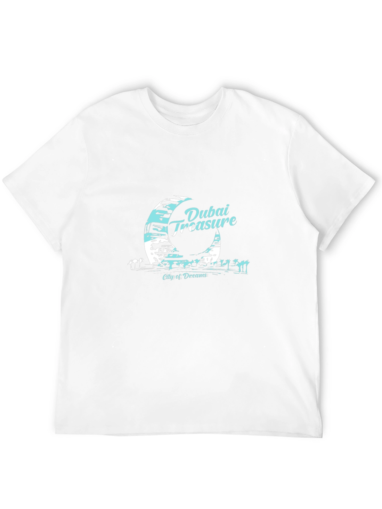 Dubai Treasure Mens Black T-Shirt City of Dreams Tee