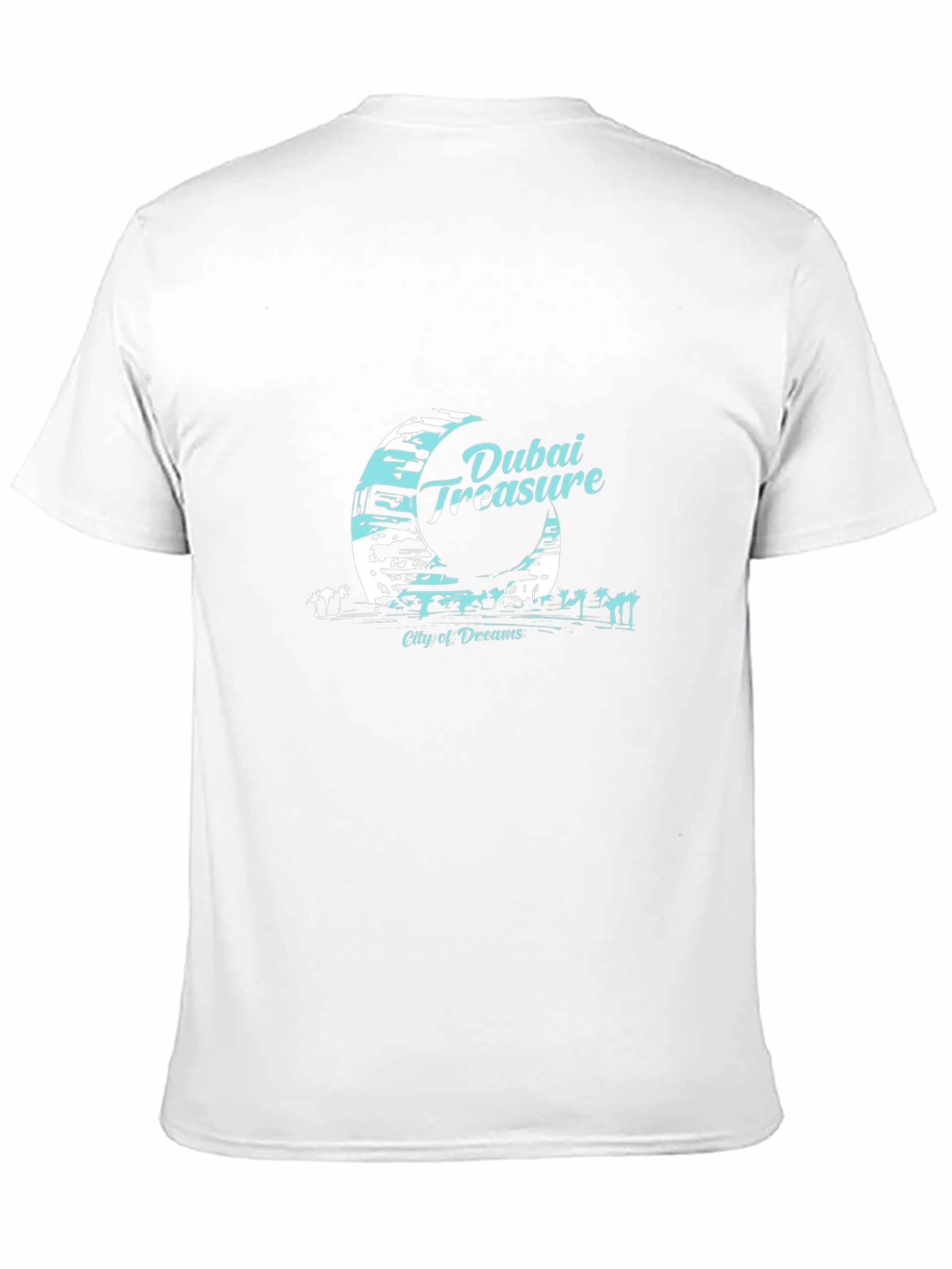 Dubai Treasure Mens Black T-Shirt City of Dreams Tee