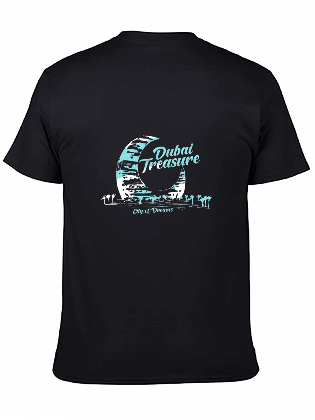 Dubai Treasure Mens Black T-Shirt City of Dreams Tee